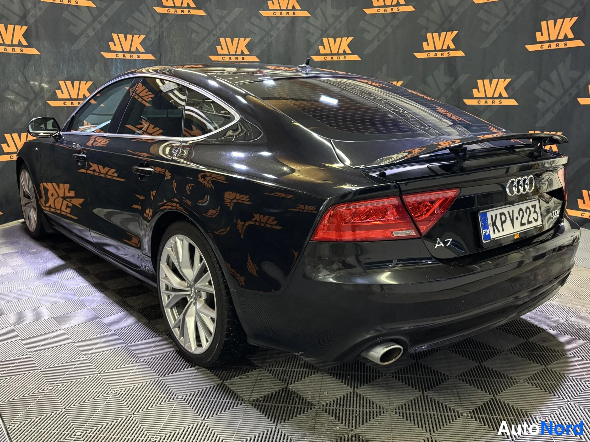 Black Audi A7 2012, rear three-quarter, photo 4