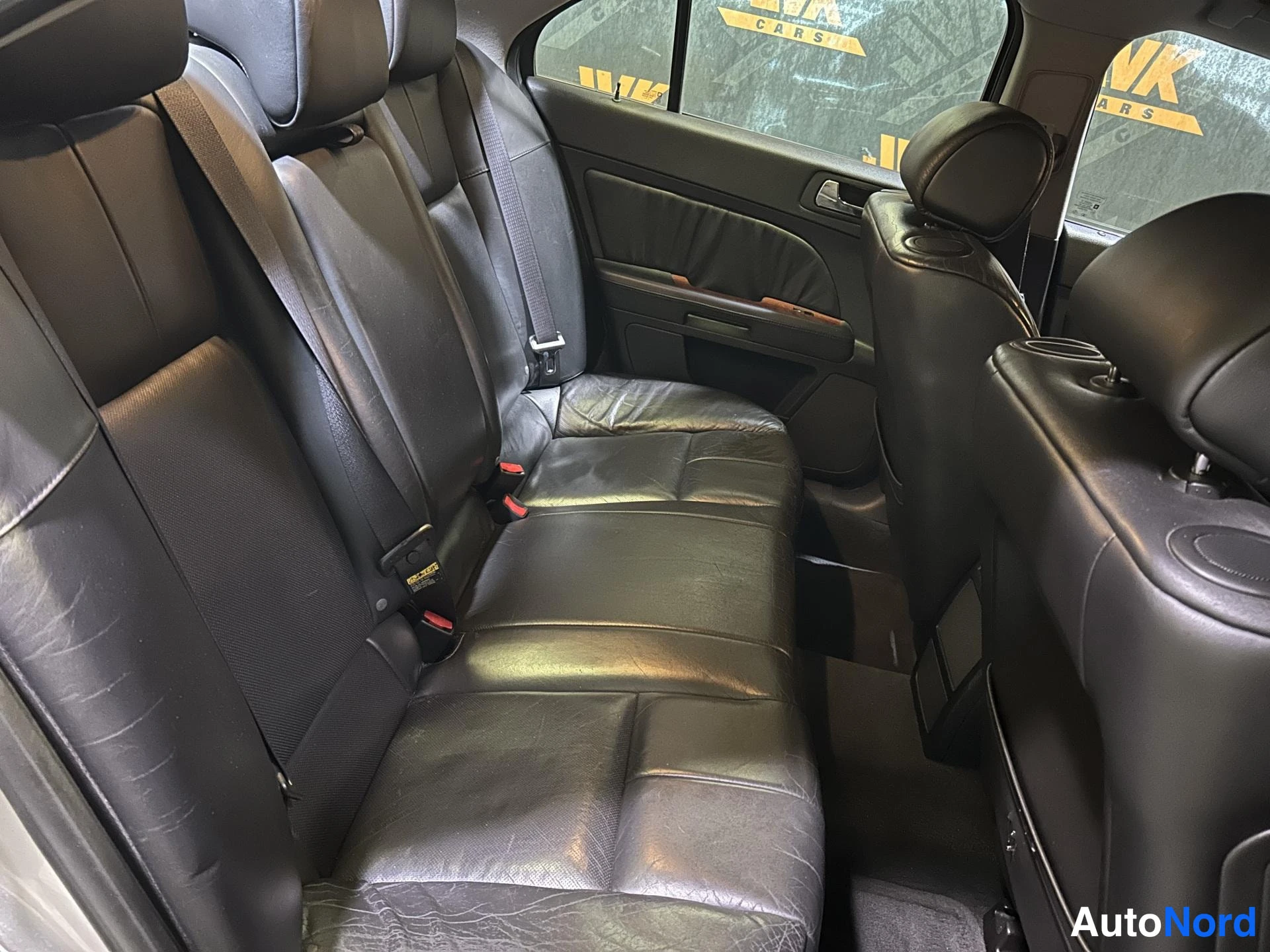 Grey Cadillac STS 2006, rear seats, photo 9