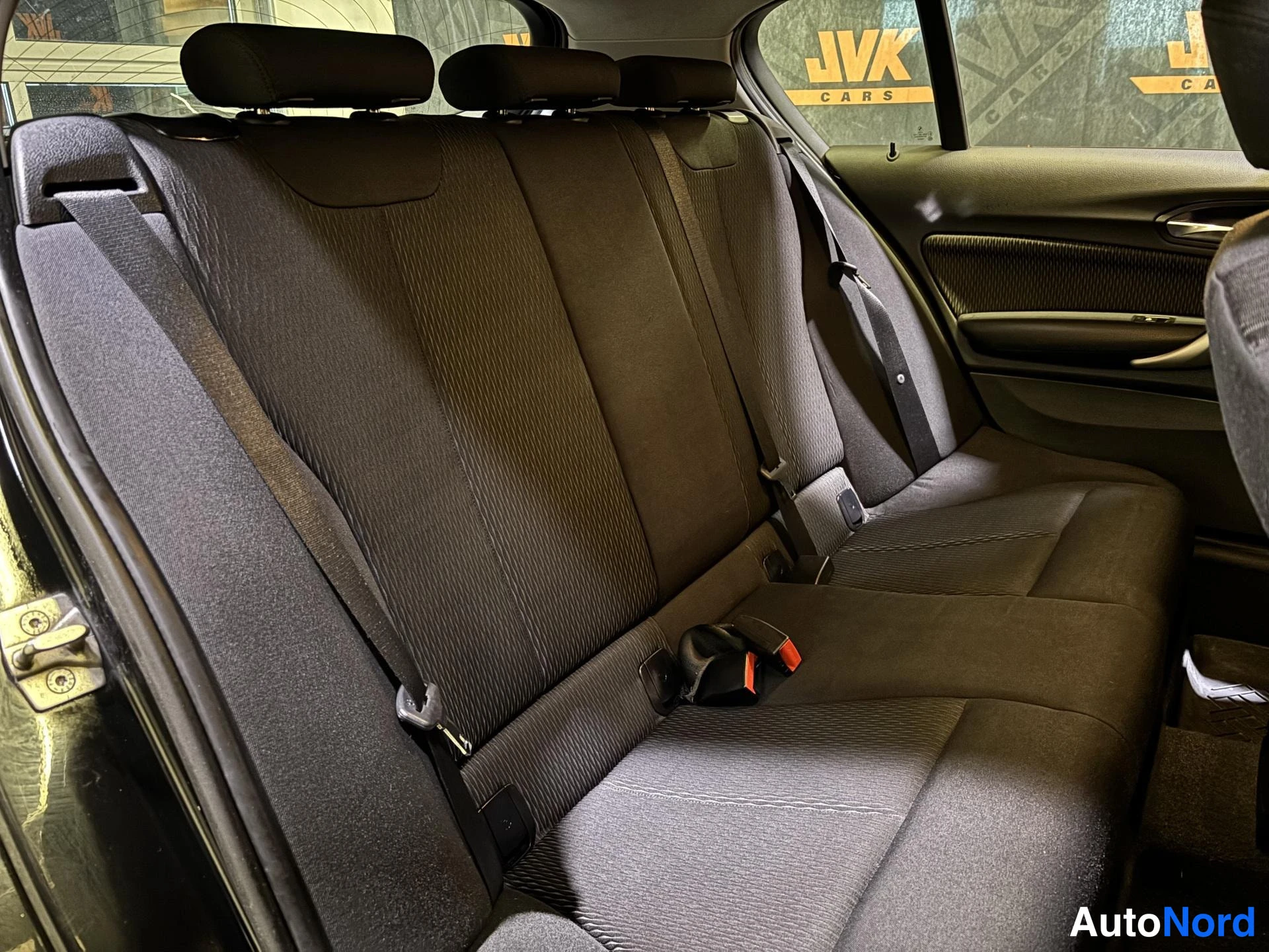 Black BMW 116i 2013, rear seats, photo 9