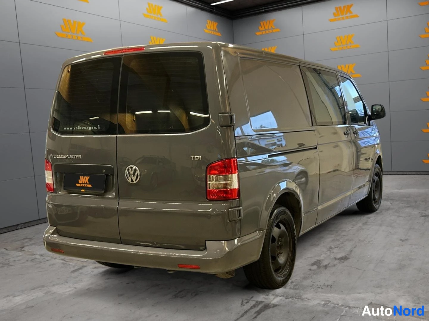 Grey Volkswagen Transporter 2010, rear three-quarter, photo 5