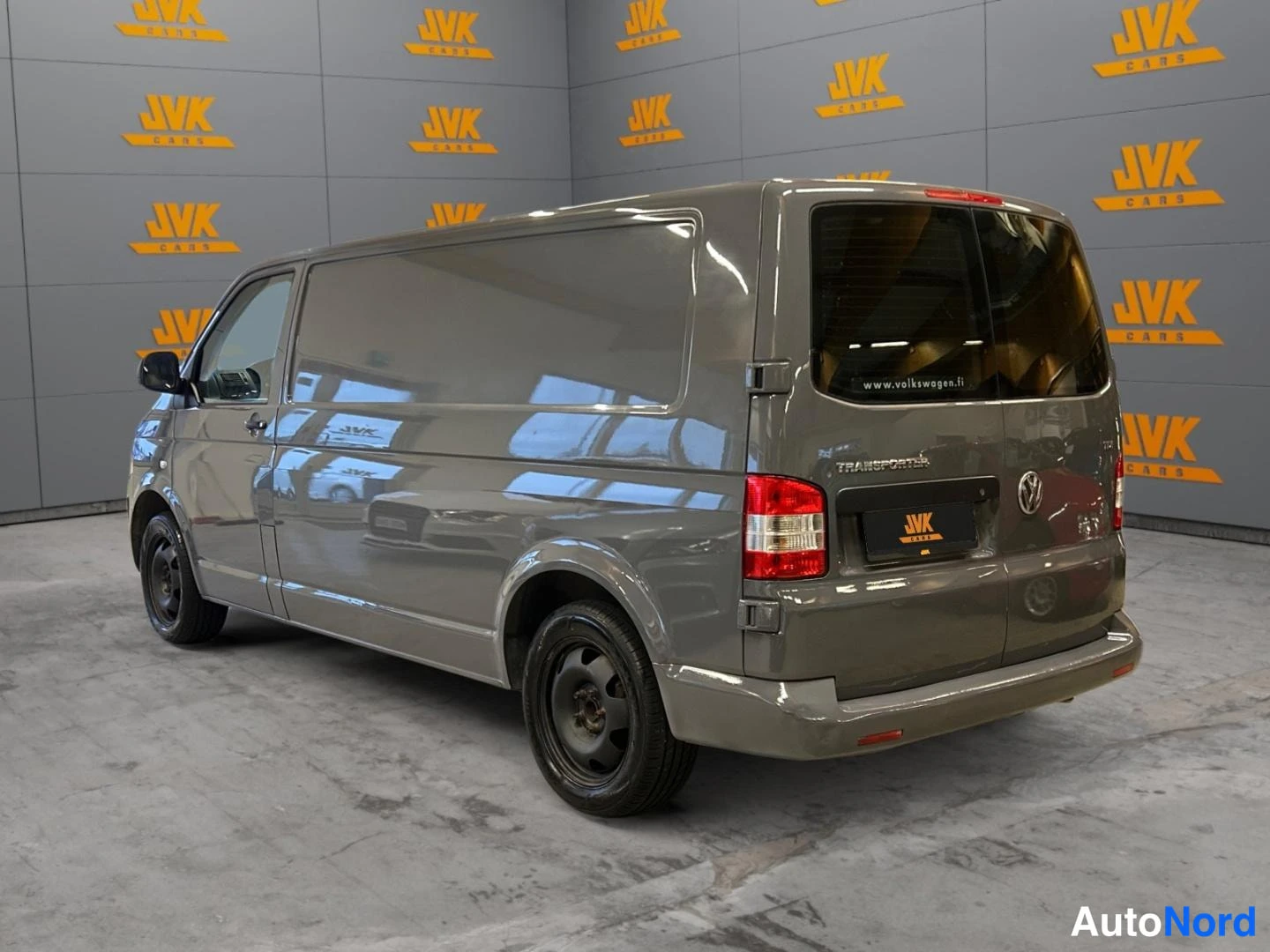 Grey Volkswagen Transporter 2010, rear three-quarter, photo 6