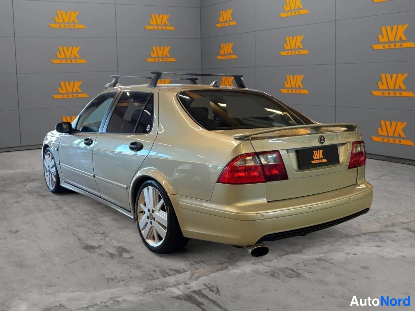 Grey Saab 9-5 2005, rear three-quarter, photo 5