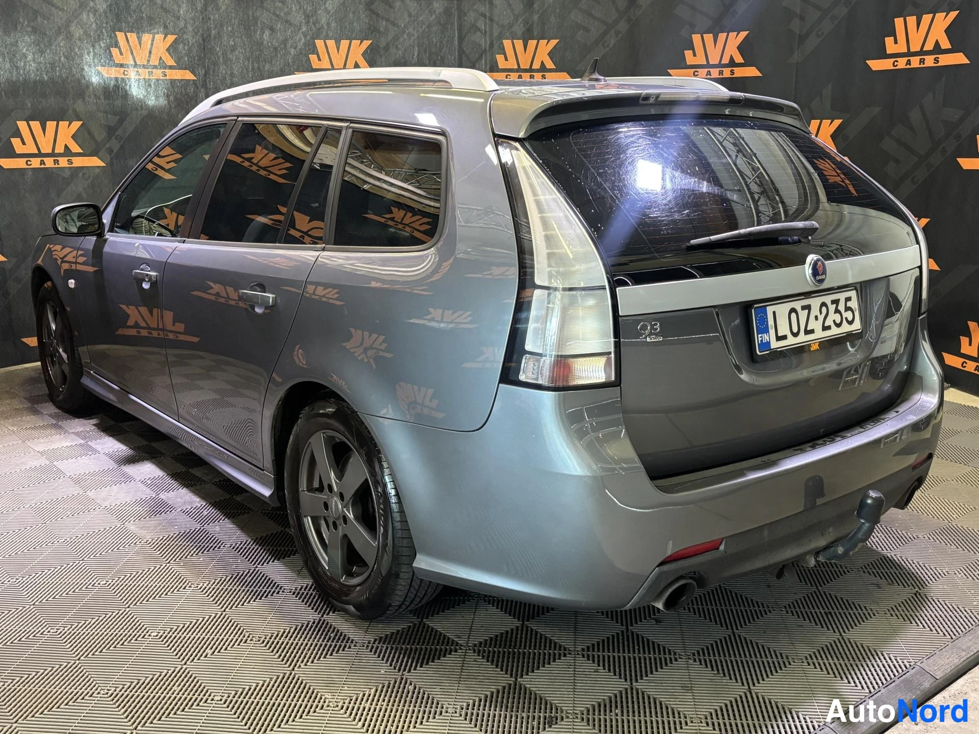 Grey Saab 9-3 2009, rear three-quarter, photo 4