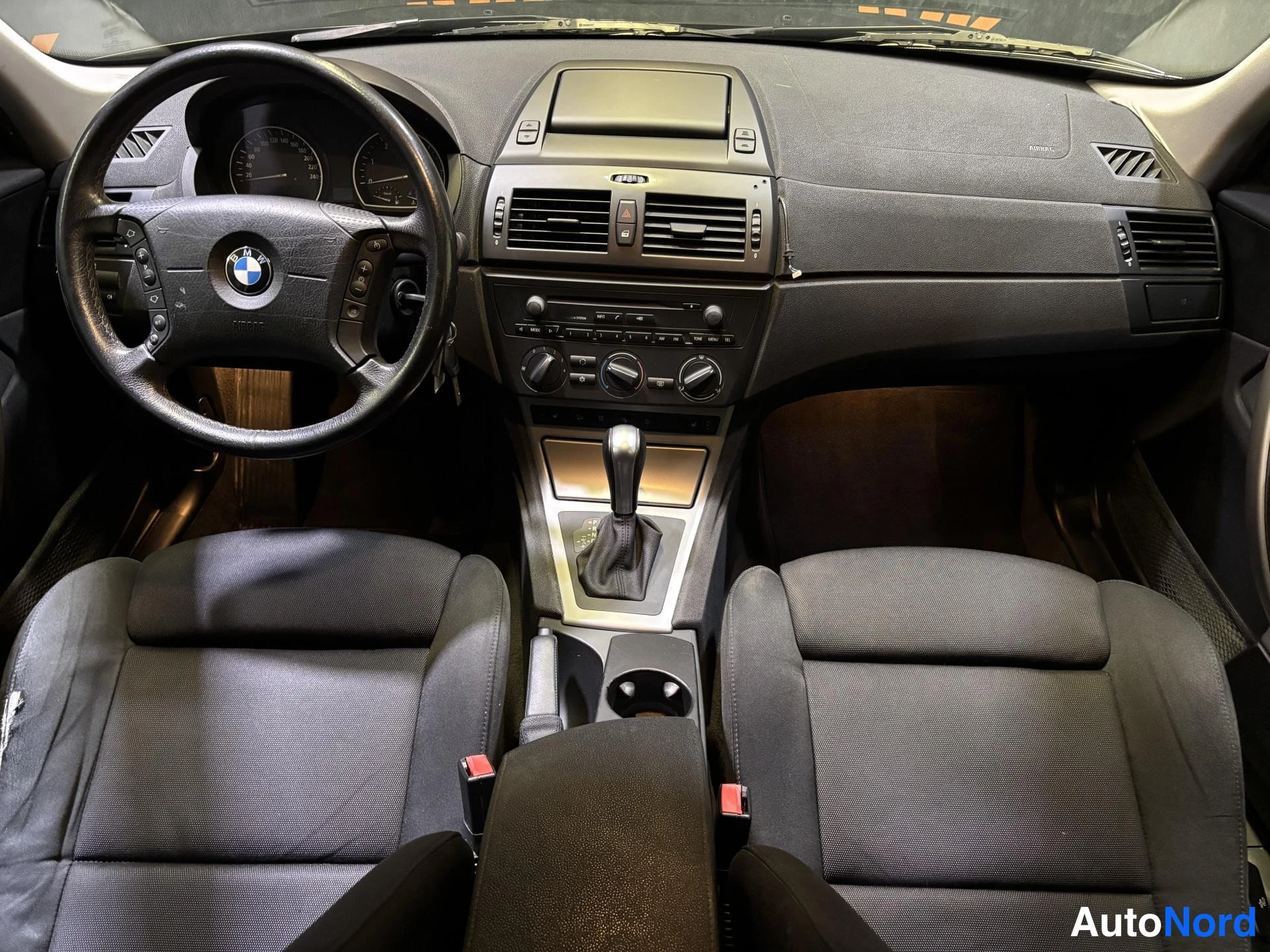 Black BMW X3 2006, cockpit, photo 6