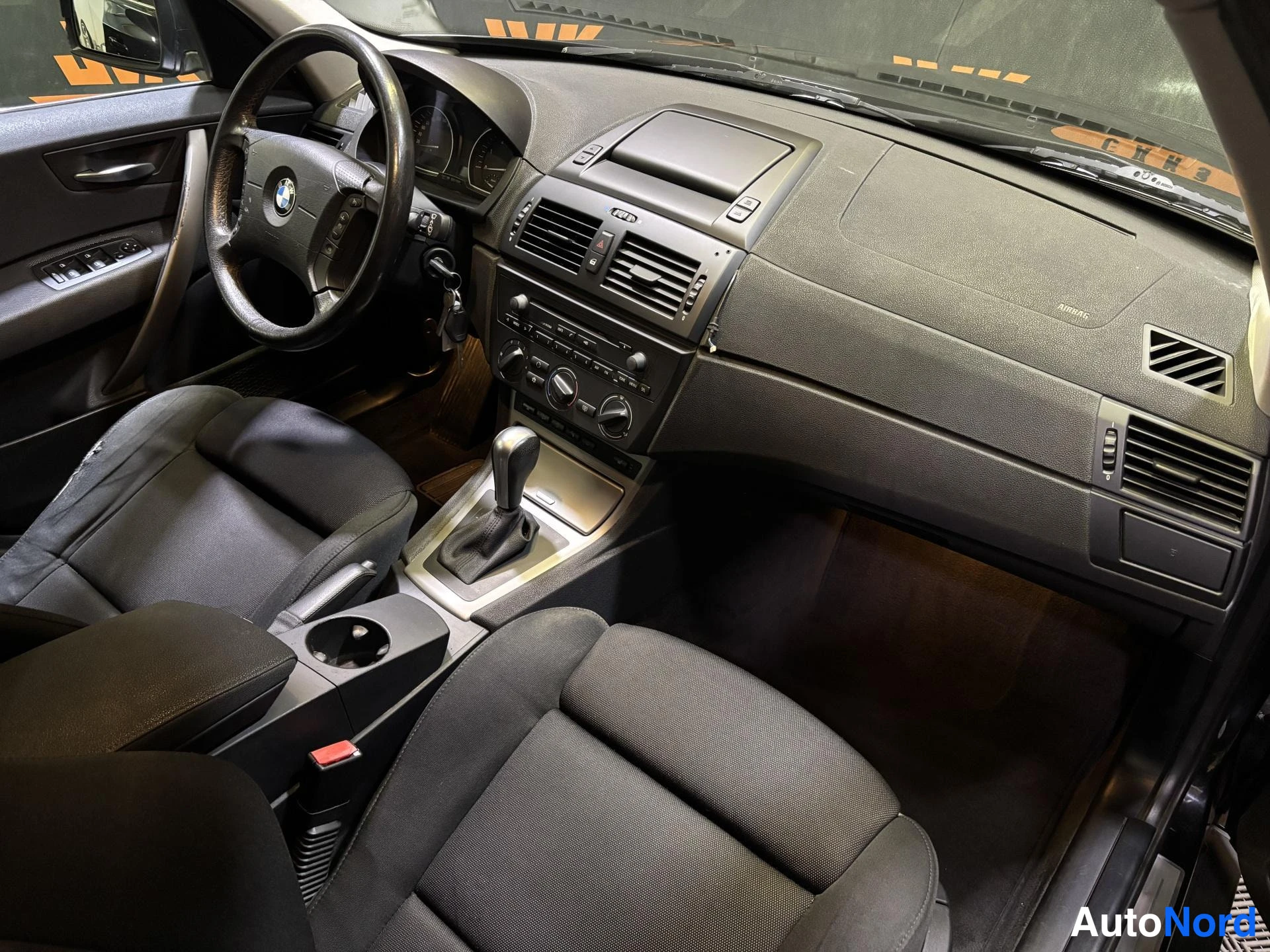 Black BMW X3 2006, cockpit, photo 7
