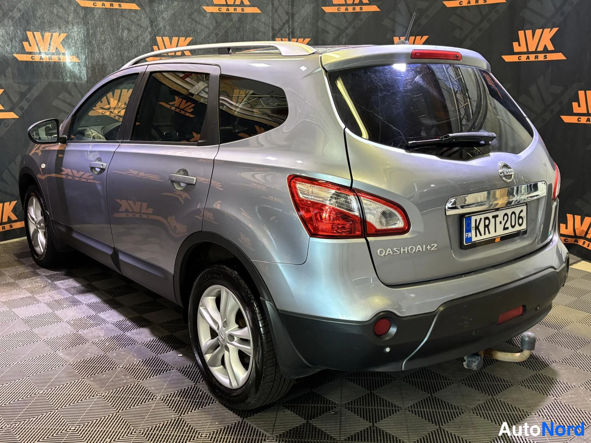 Grey Nissan Qashqai+2 2013, rear three-quarter, photo 3