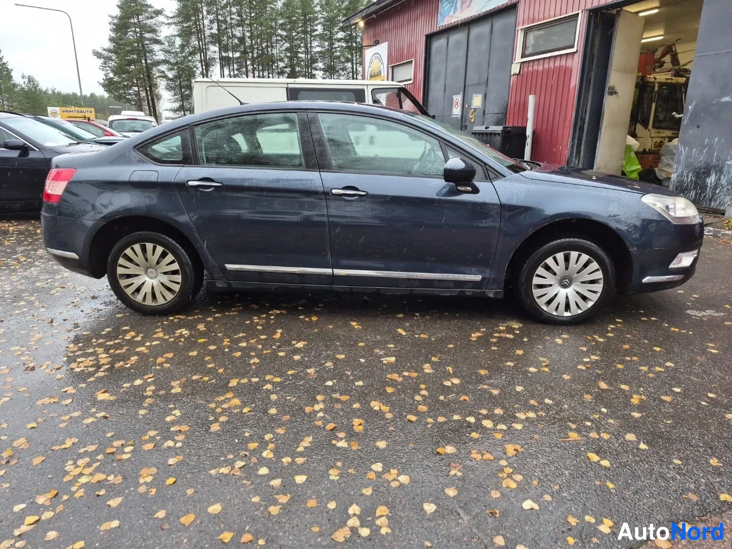Sininen Citroen C5 2008, etuviisto, keula oikealle, kuva 4