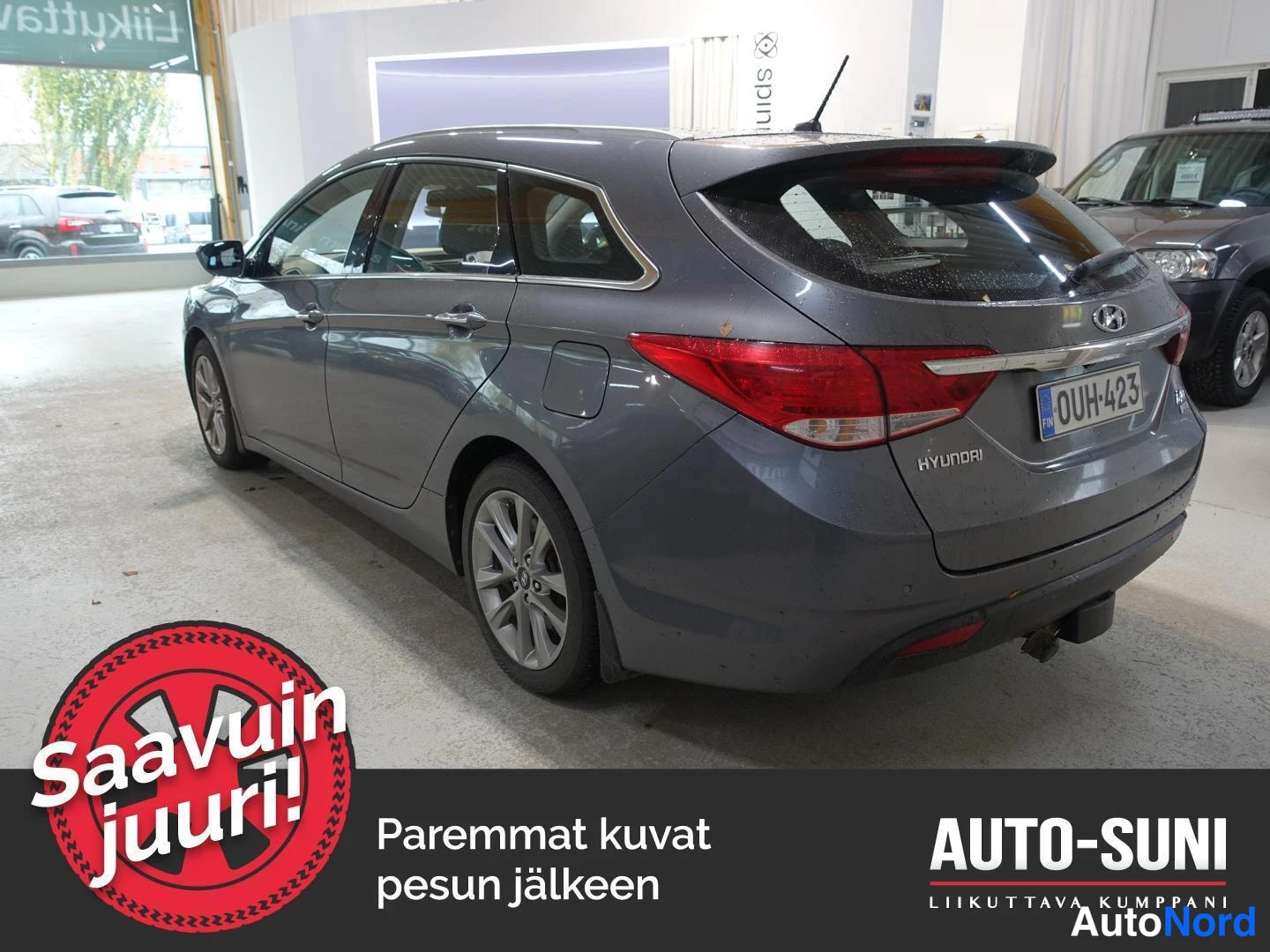 Harmaa Hyundai i40 2015, takaviisto, kuva 3
