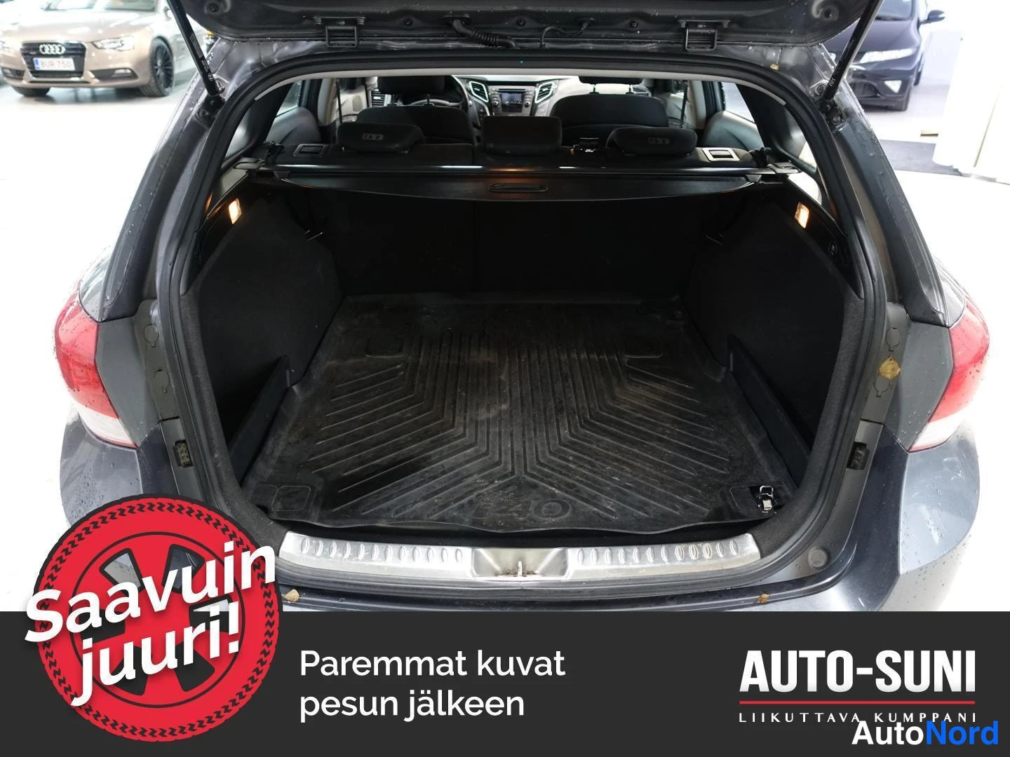 Harmaa Hyundai i40 2015, tavaratila, kuva 8
