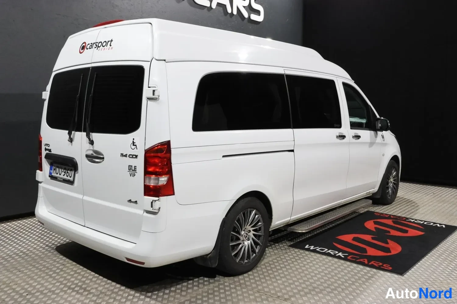 Valkoinen Mercedes-Benz Vito 2021, takaviisto, kuva 12