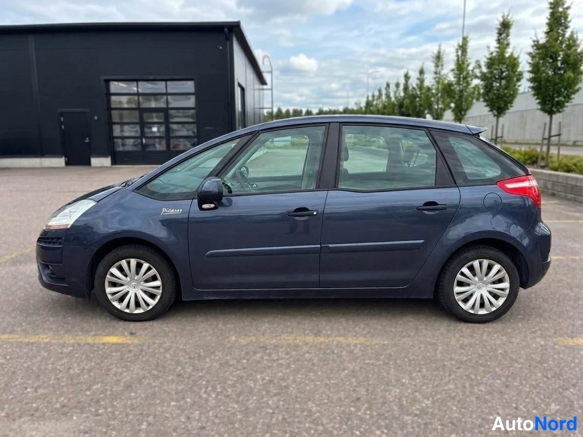 Blå Citroen C4 Picasso 2010, från sidan, bild 5