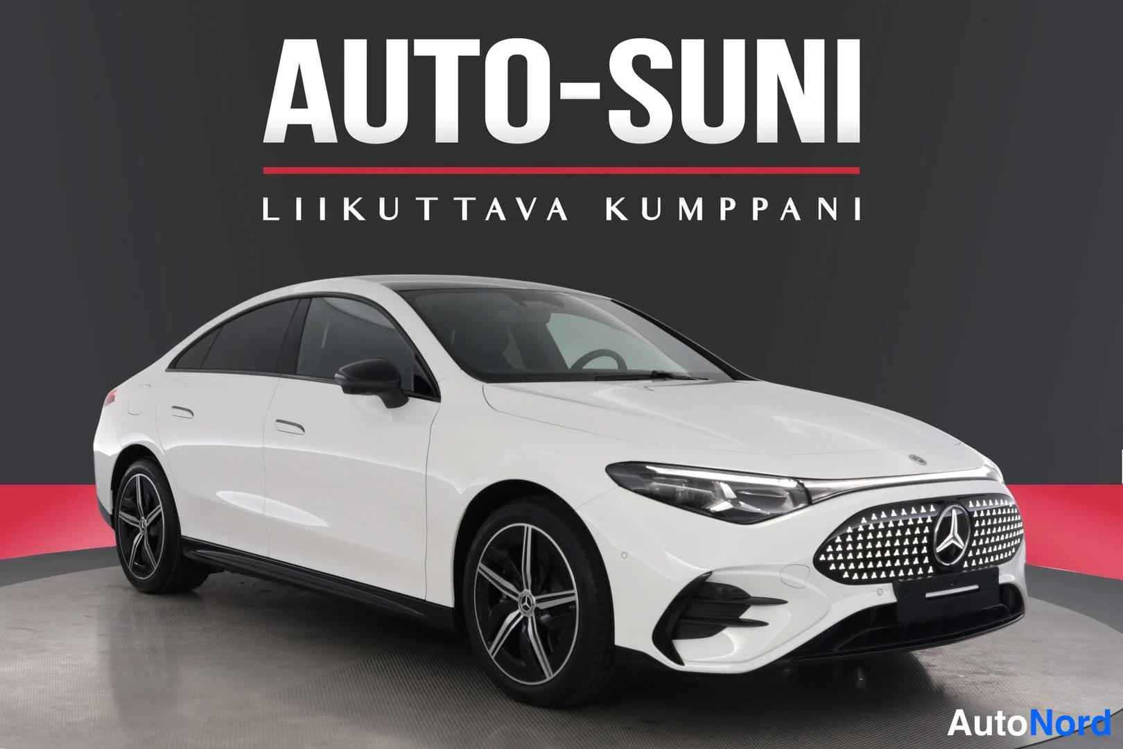 Valkoinen Mercedes-Benz CLA 2026, etuviisto, keula oikealle, kuva 3