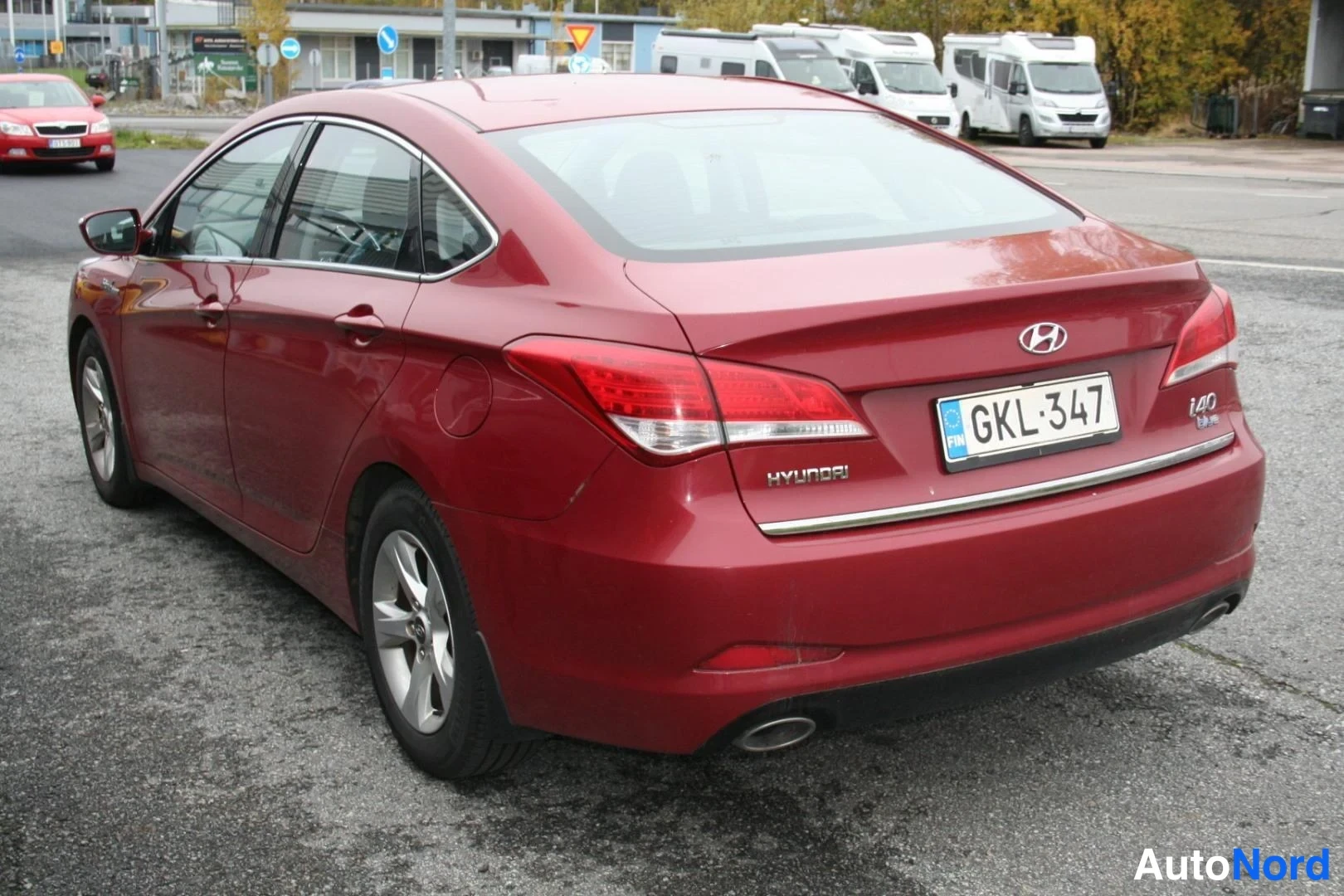 Punainen Hyundai i40 2012, takaviisto, kuva 4
