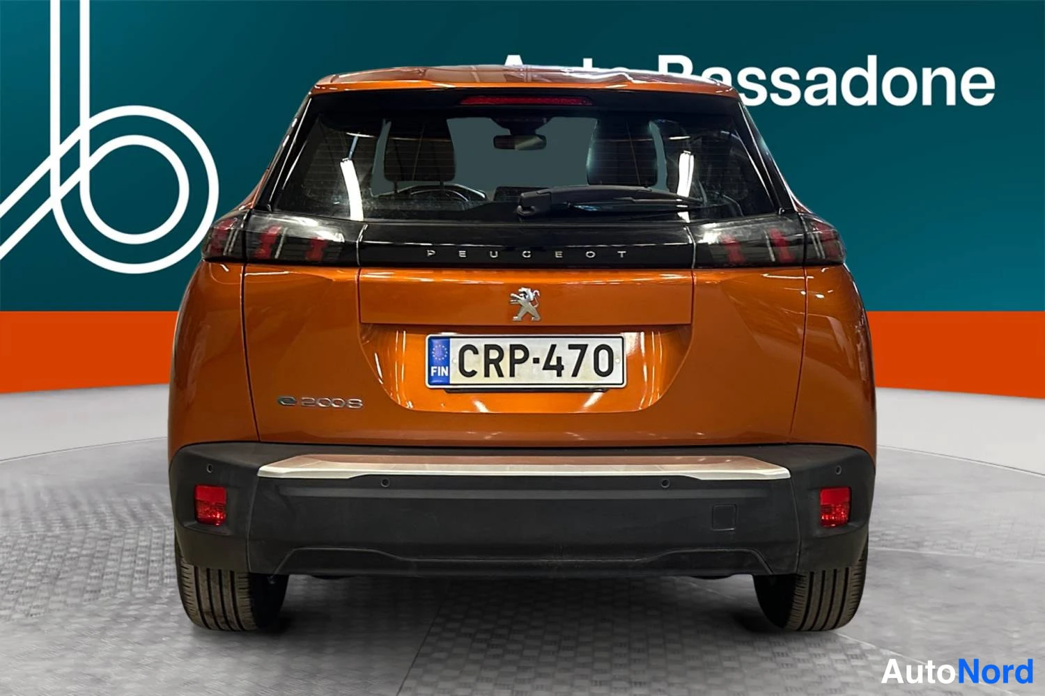 Oranssi Peugeot E-2008 2023, takaa, kuva 8