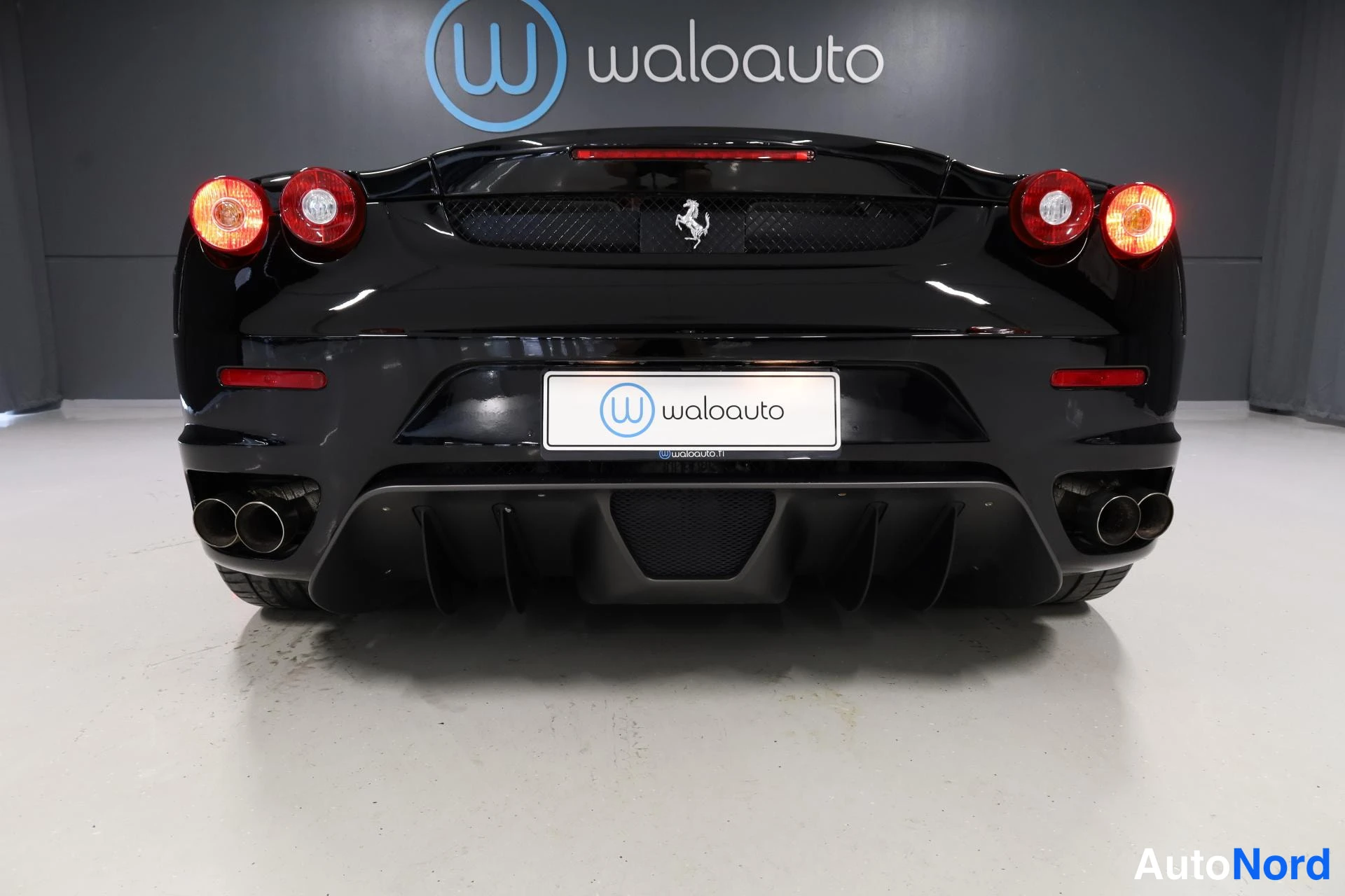 Musta Ferrari F430 2008, takaa, kuva 10