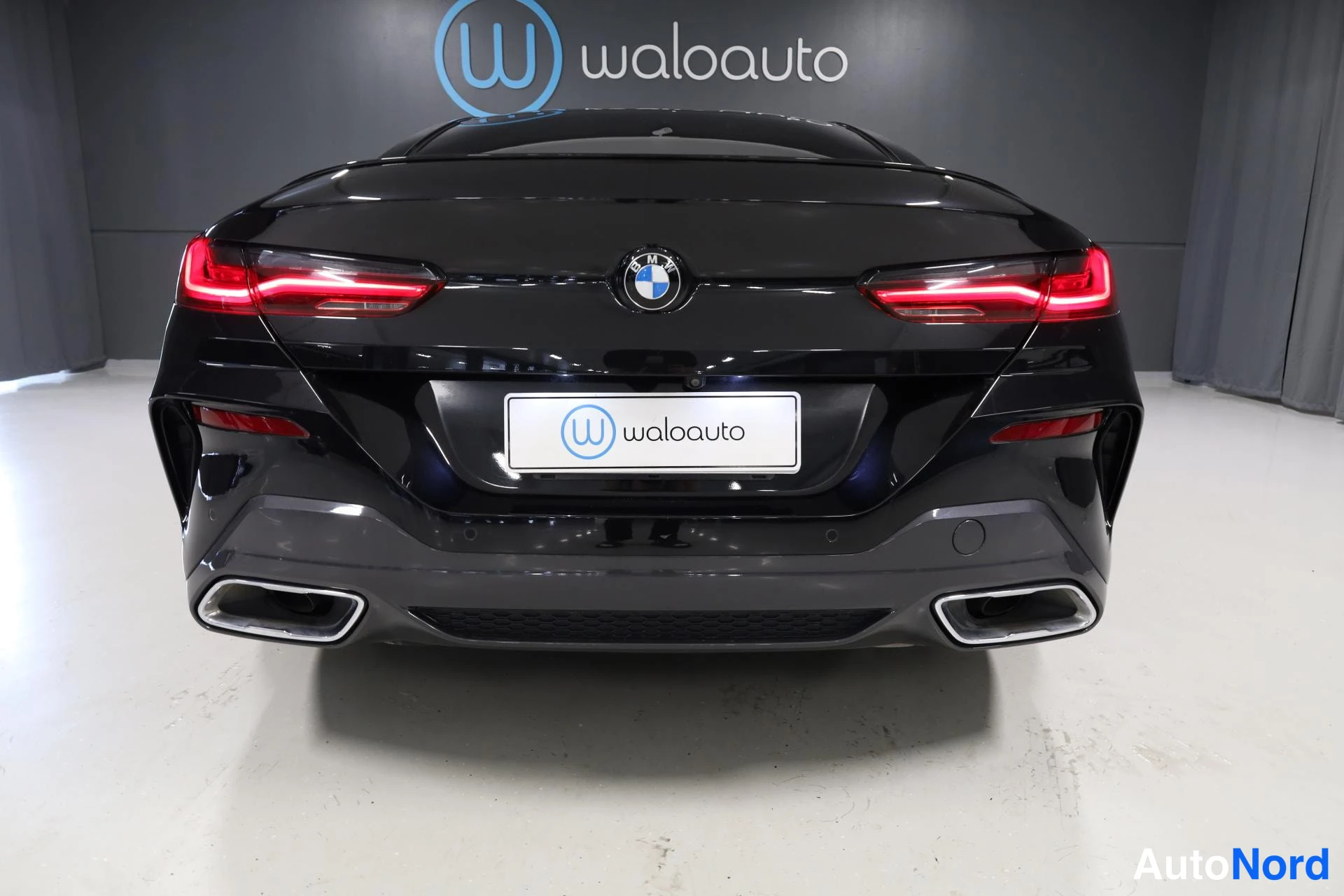 Musta BMW 840d xDrive 2019, takaa, kuva 9