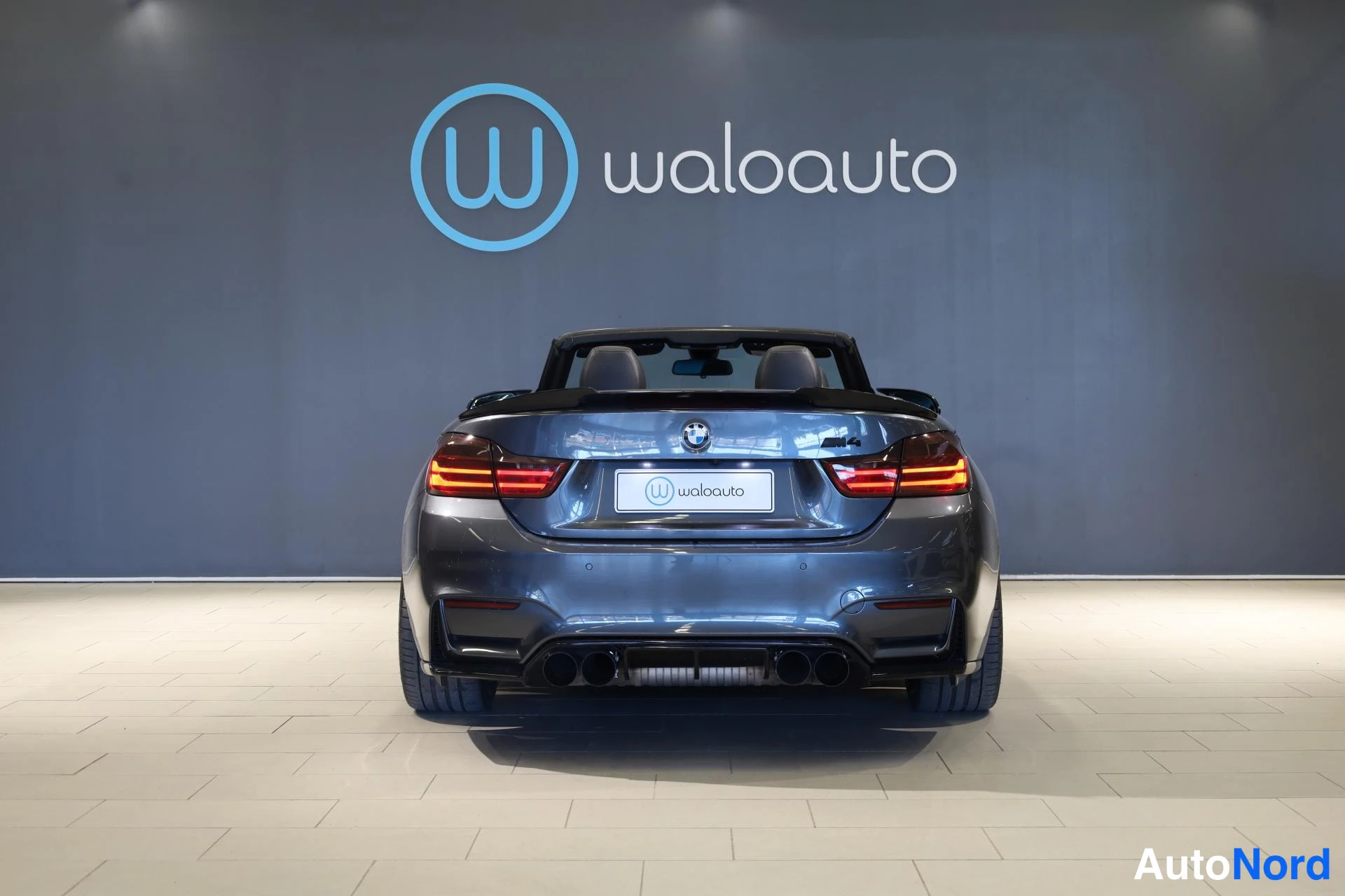 Harmaa BMW M4 2015, takaa, kuva 9