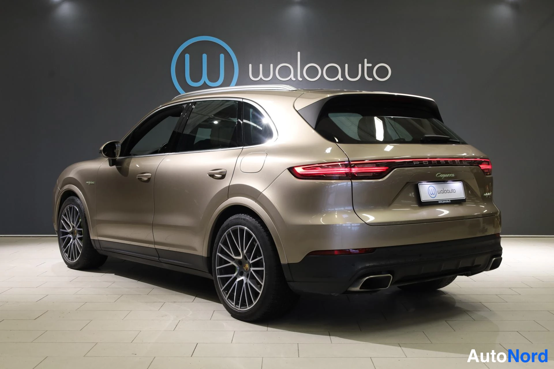 Beige Porsche Cayenne 2019, takaviisto, kuva 6