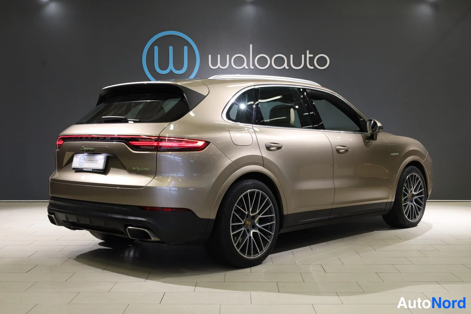 Beige Porsche Cayenne 2019, takaviisto, kuva 7