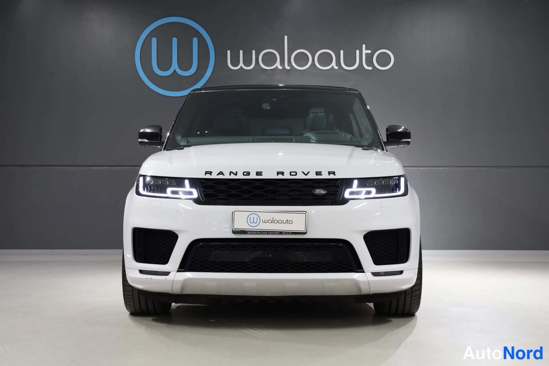 Valkoinen Land Rover Range Rover Sport 2018, edestä, kuva 4