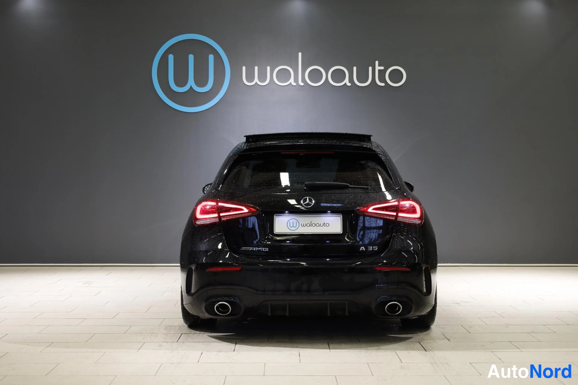 Musta Mercedes-Benz A 35 AMG 2020, takaa, kuva 8