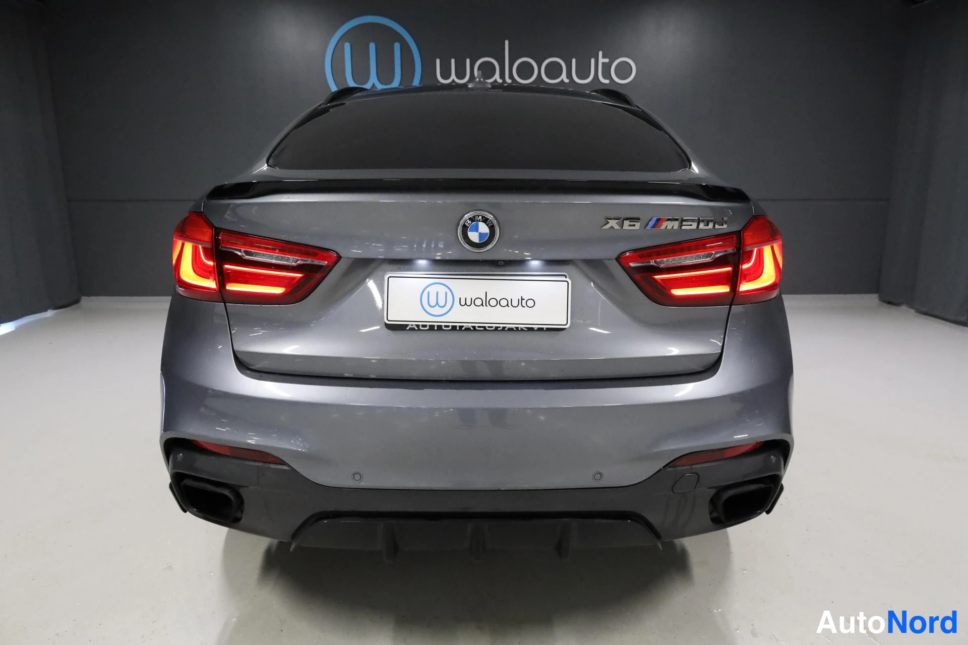 Harmaa BMW X6 2015, takaa, kuva 10