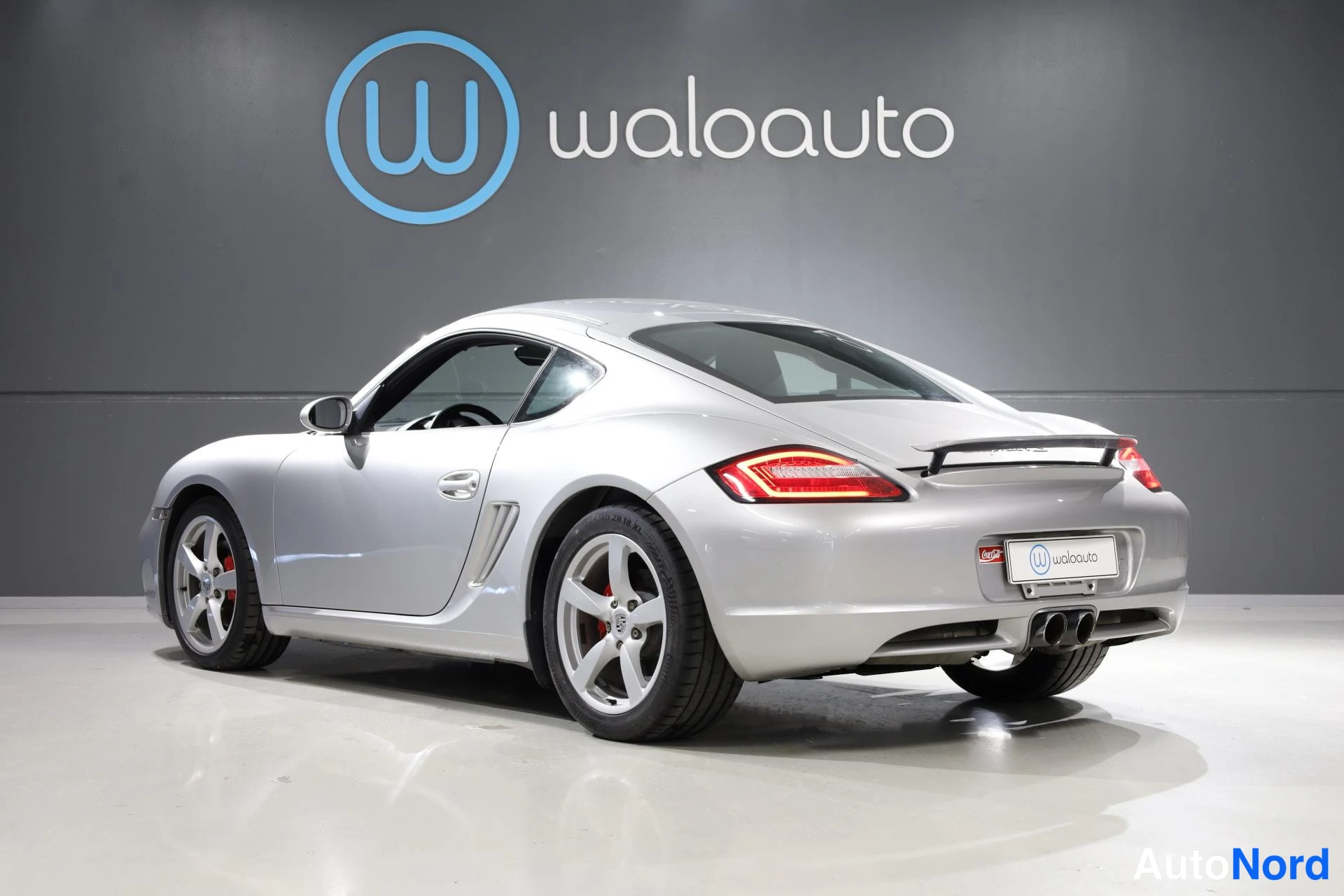 Harmaa Porsche Cayman 2007, takaviisto, kuva 7