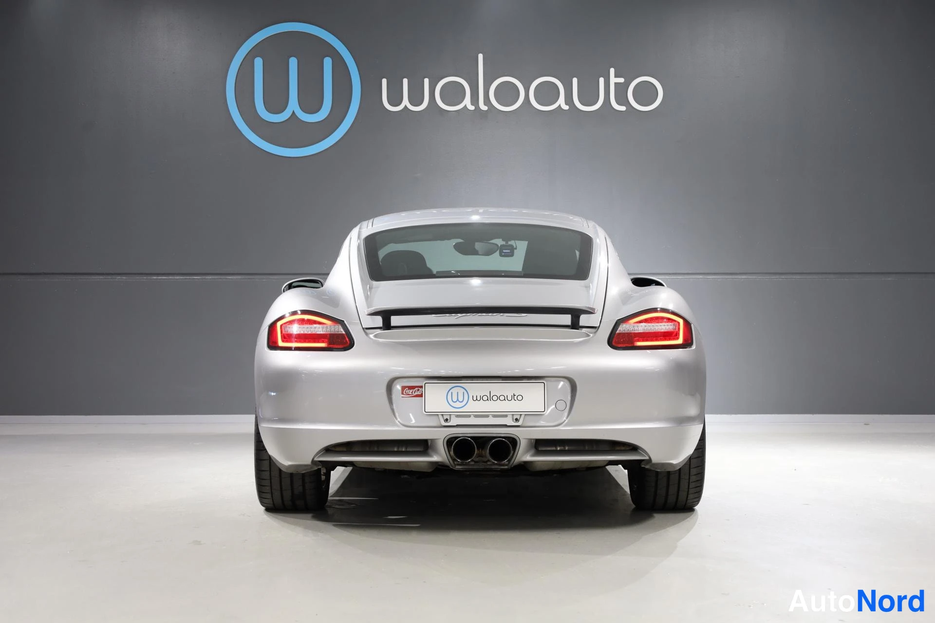 Harmaa Porsche Cayman 2007, takaa, kuva 9