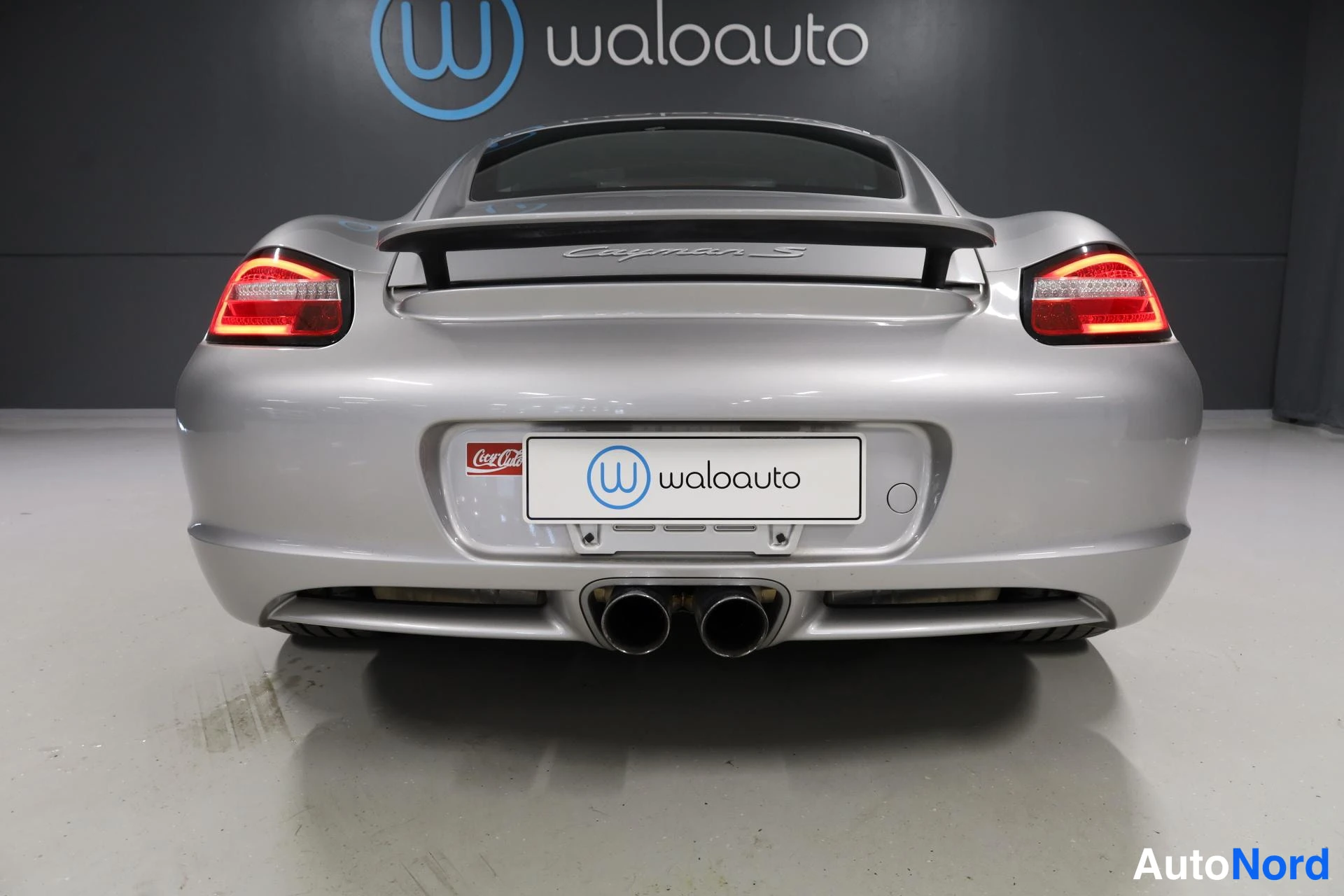 Harmaa Porsche Cayman 2007, takaa, kuva 10