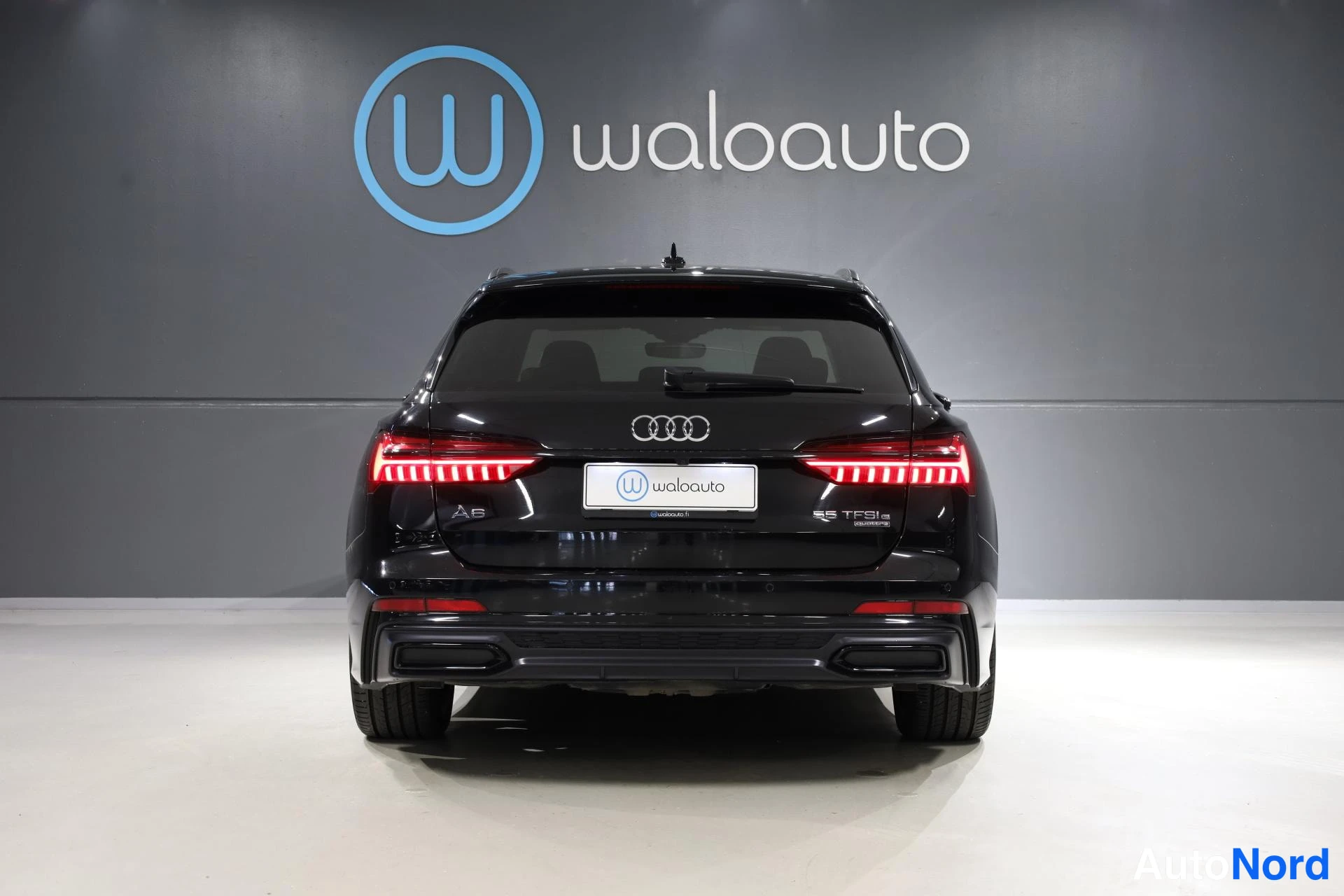 Musta Audi A6 2020, takaa, kuva 8