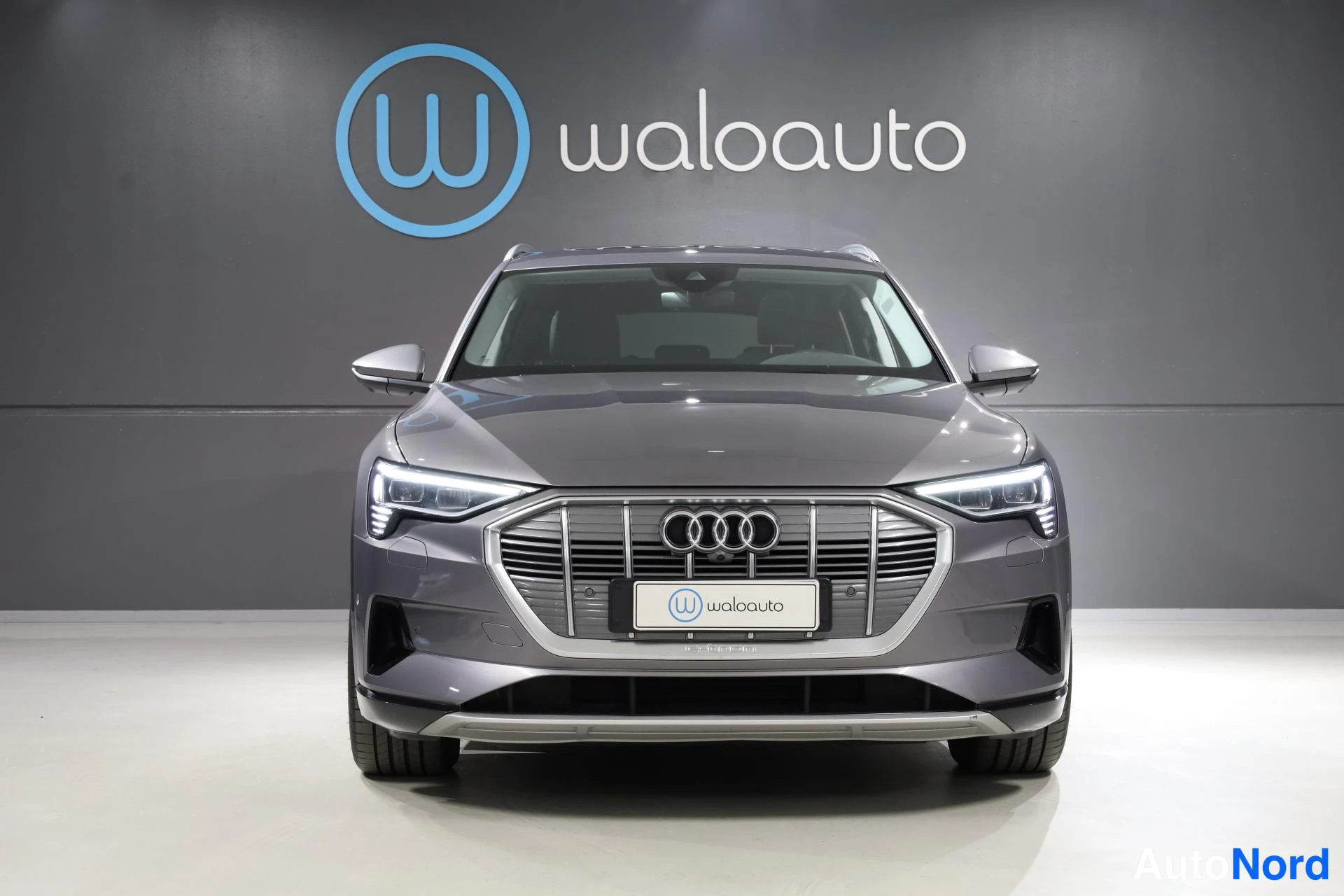Harmaa Audi e-tron 2021, edestä, kuva 4