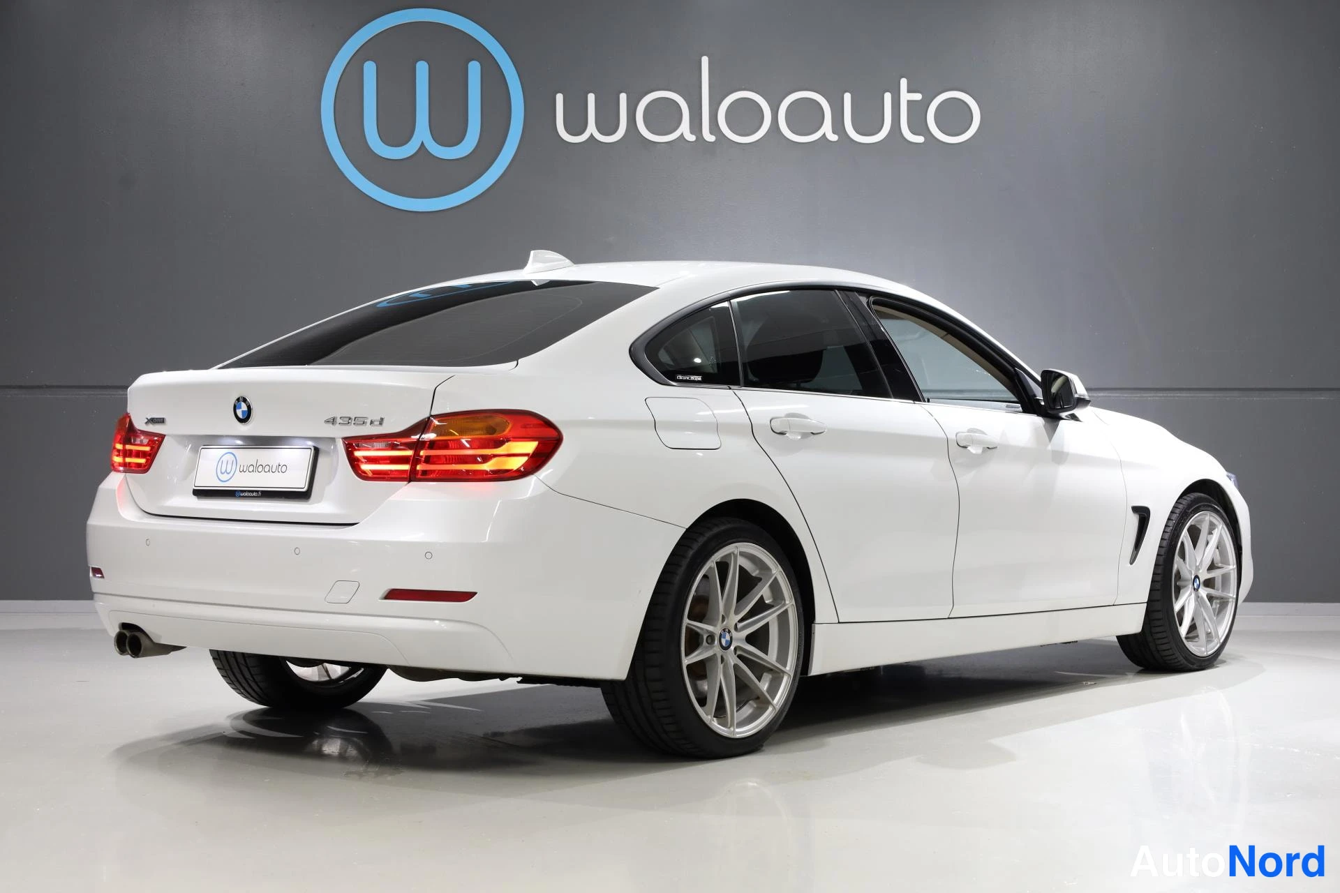Valkoinen BMW 435d xDrive 2016, takaviisto, kuva 7