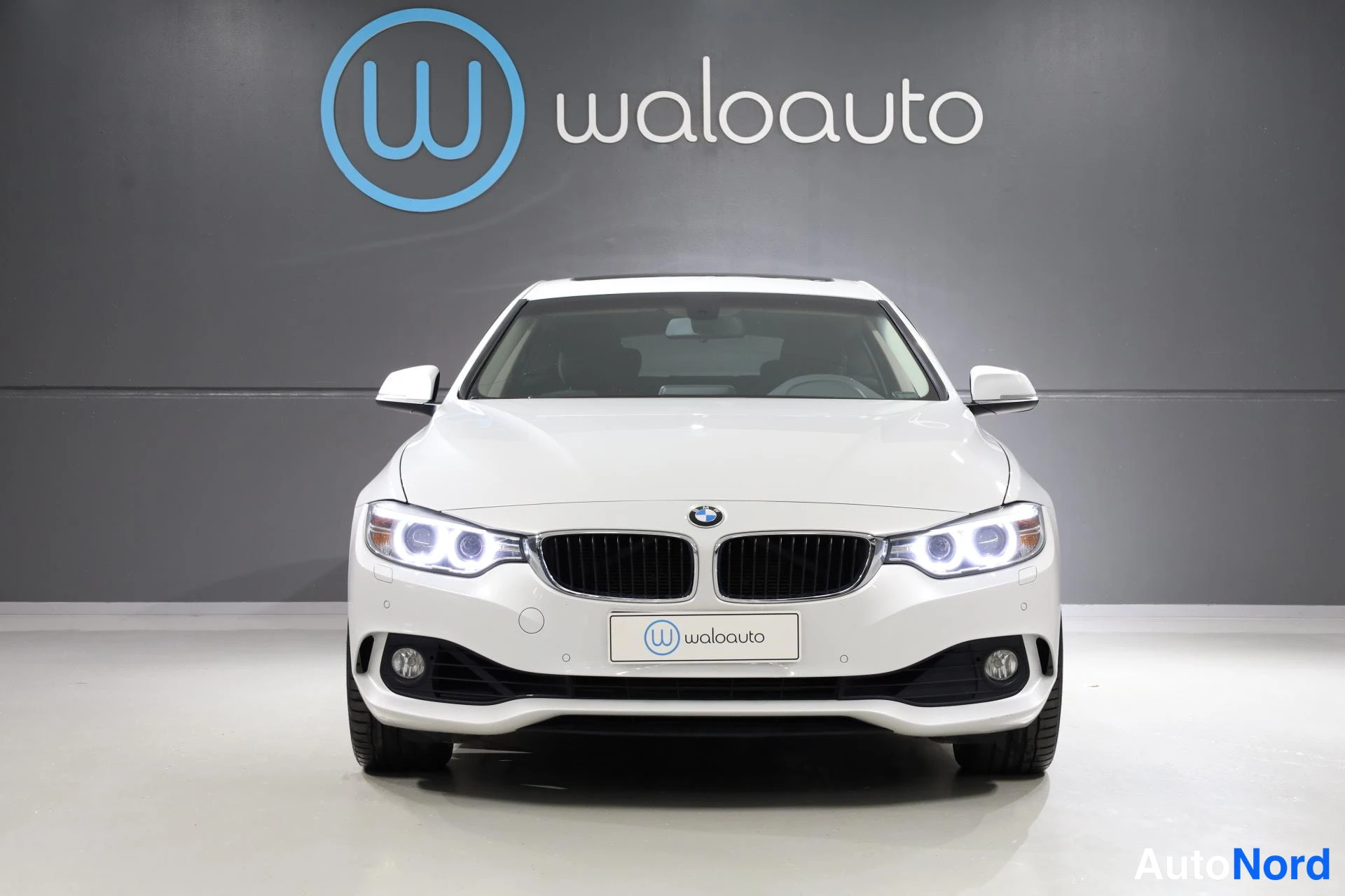 Valkoinen BMW 435d xDrive 2016, edestä, kuva 3