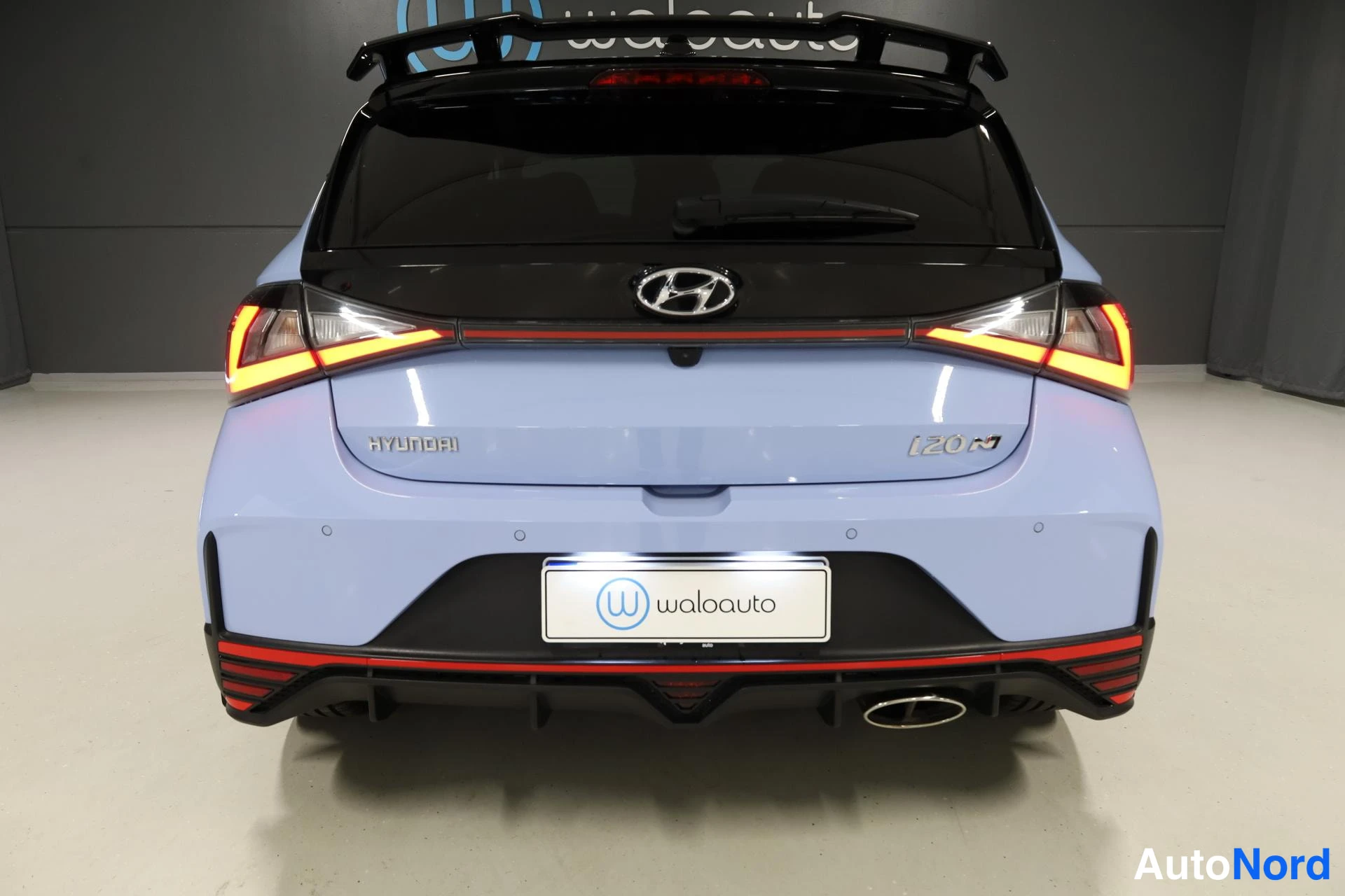 Sininen Hyundai i20 N 2021, takaa, kuva 9