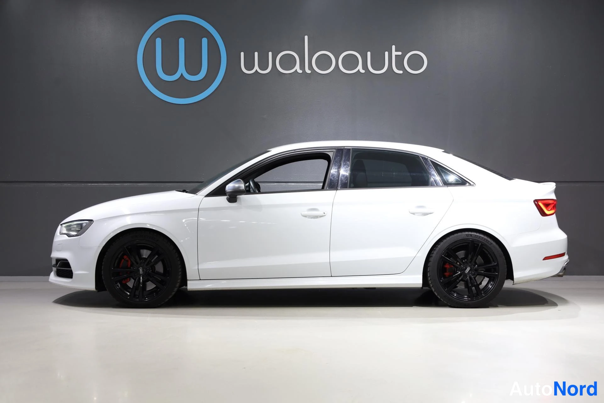 Valkoinen Audi S3 2014, sivulta, kuva 6