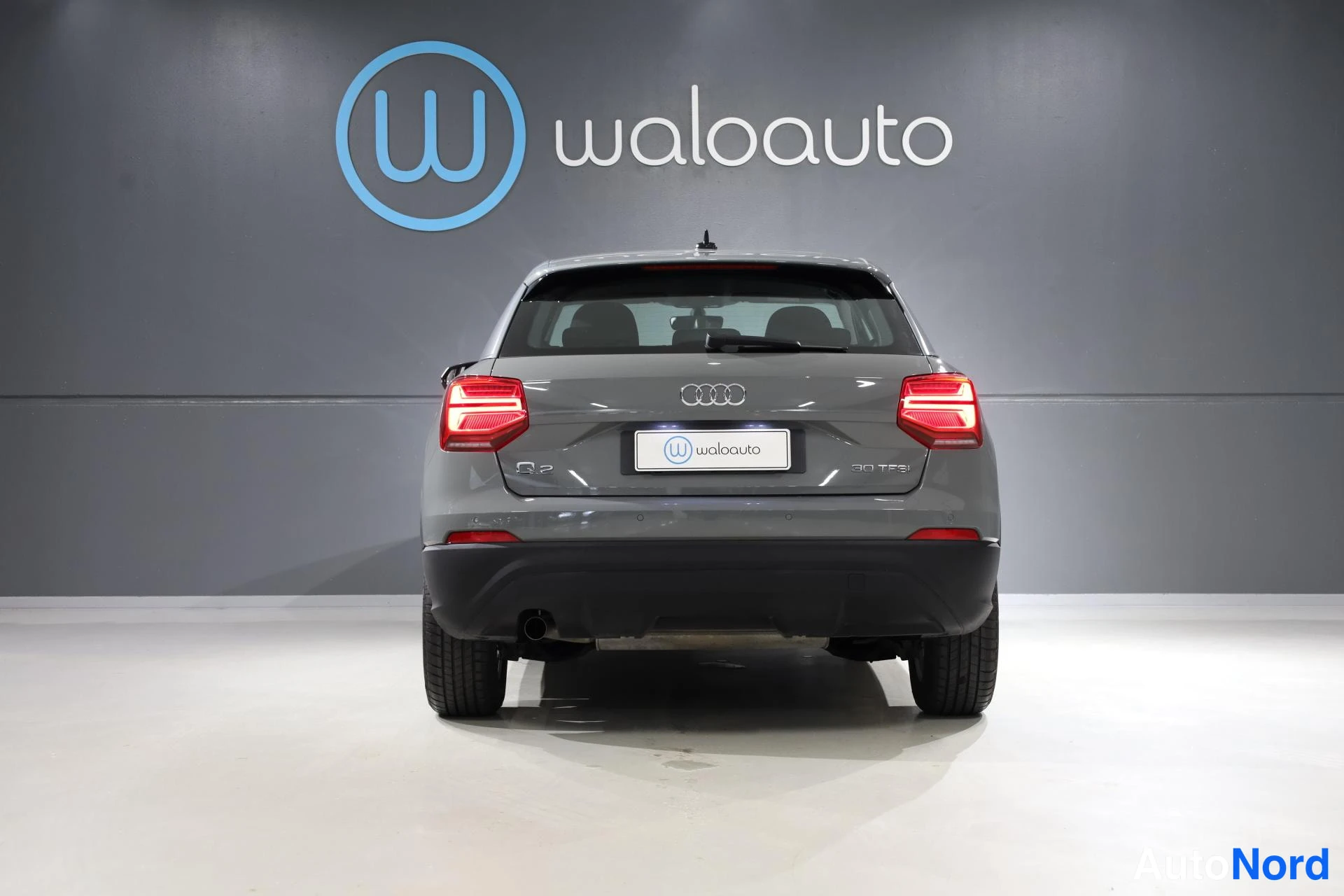 Harmaa Audi Q2 2019, takaa, kuva 8