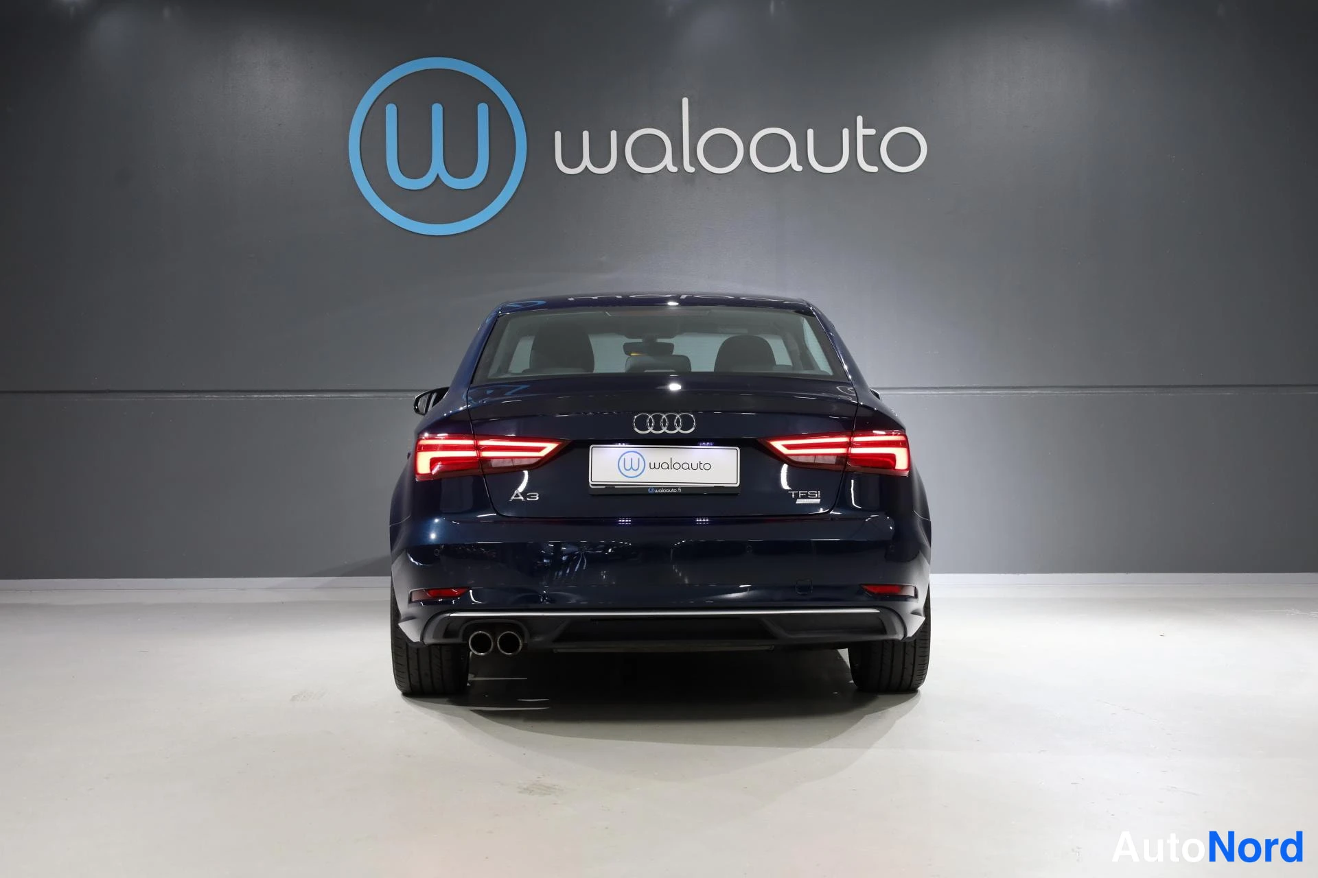 Sininen Audi A3 2017, takaa, kuva 8