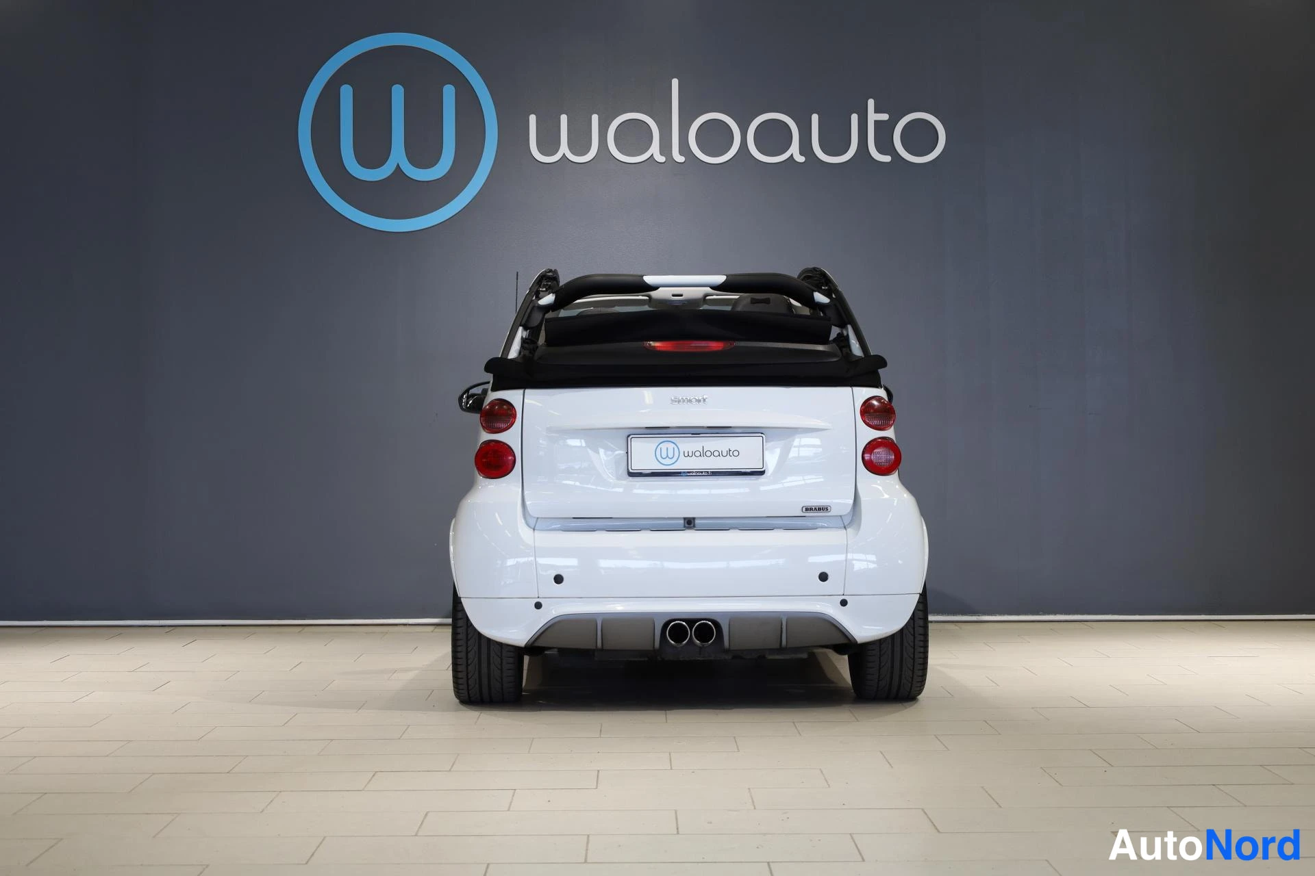 Valkoinen Smart Fortwo 2014, takaa, kuva 8