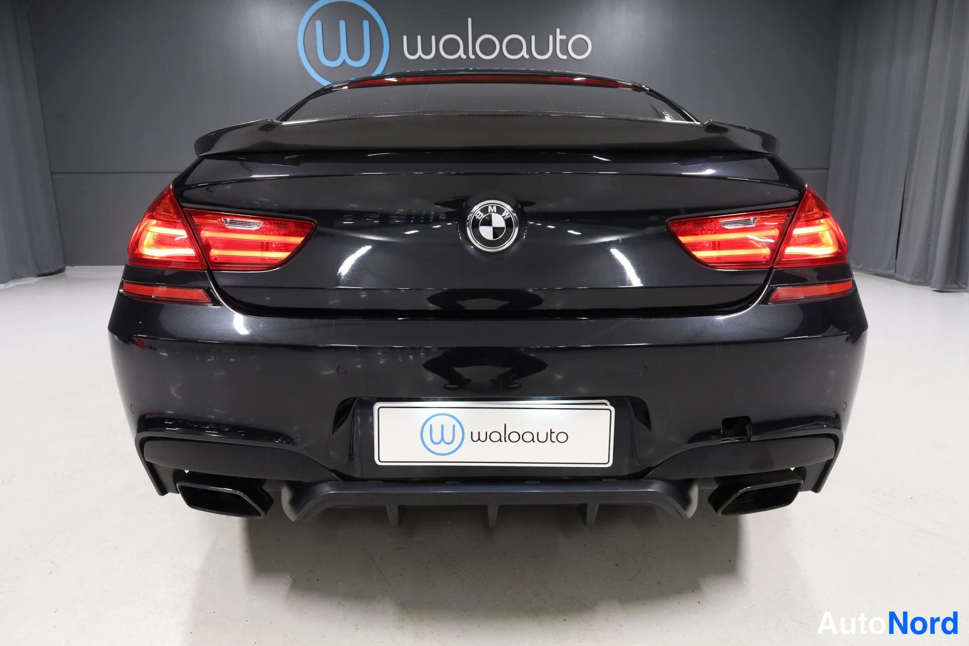 Musta BMW 650i 2012, takaa, kuva 10