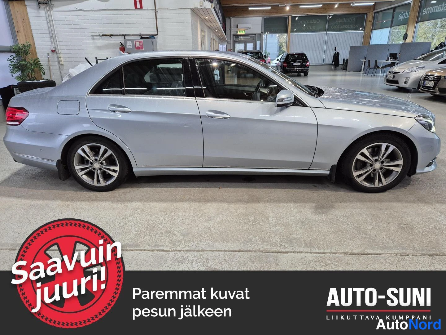 Hopea Mercedes-Benz E 2015, etuviisto, keula oikealle, kuva 4