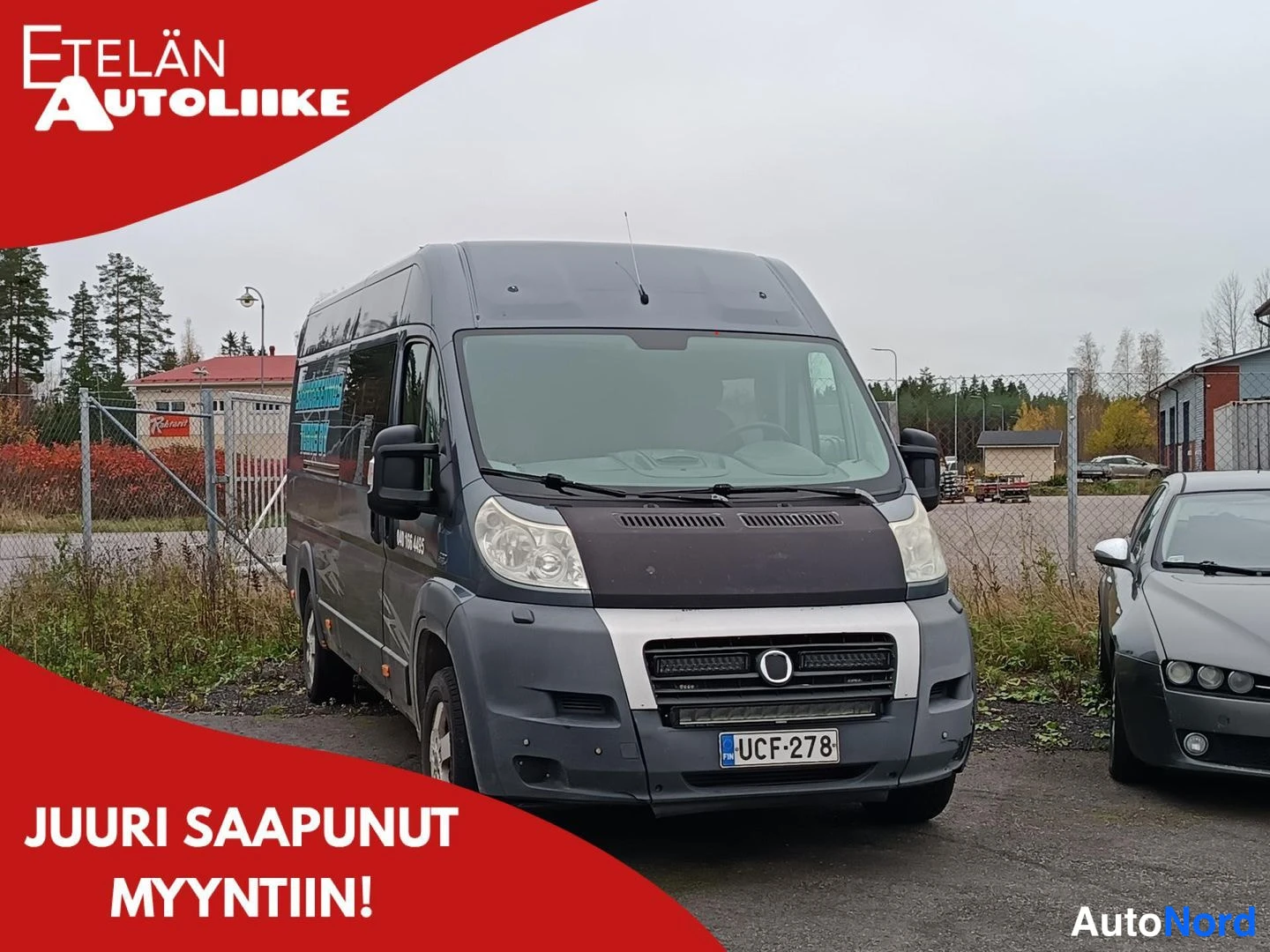 Harmaa Fiat Ducato 2008, etuviisto, keula oikealle, kuva 2