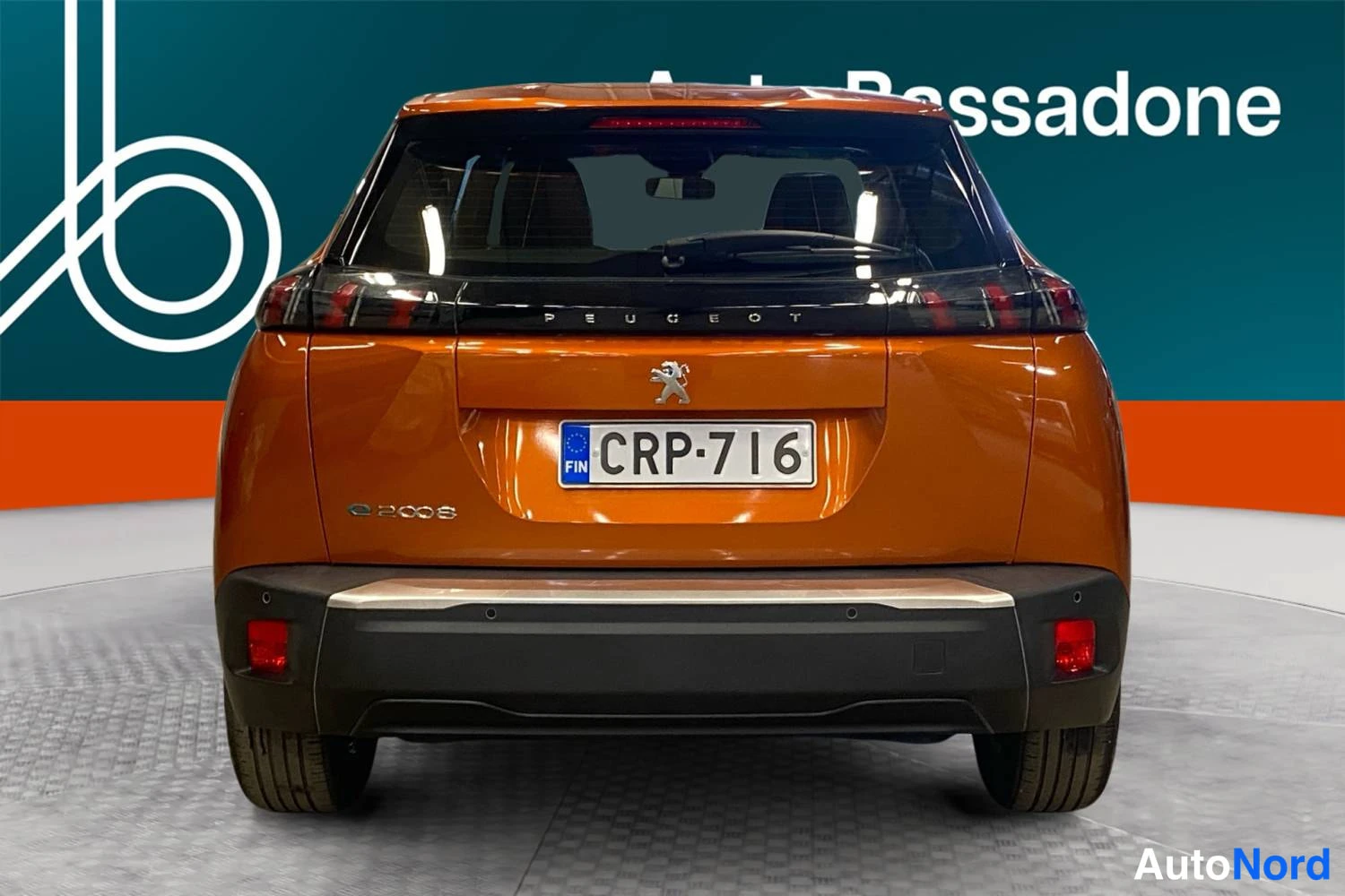 Oranssi Peugeot E-2008 2023, takaa, kuva 8