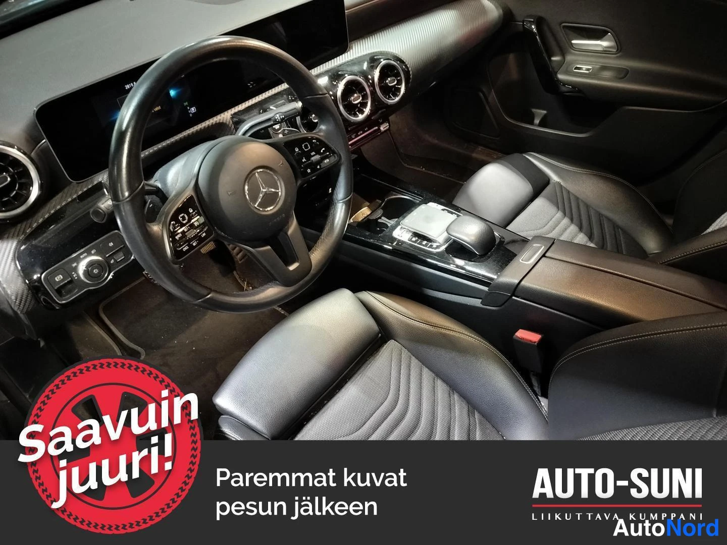 Harmaa Mercedes-Benz A 2019, ohjaamo, kuva 4