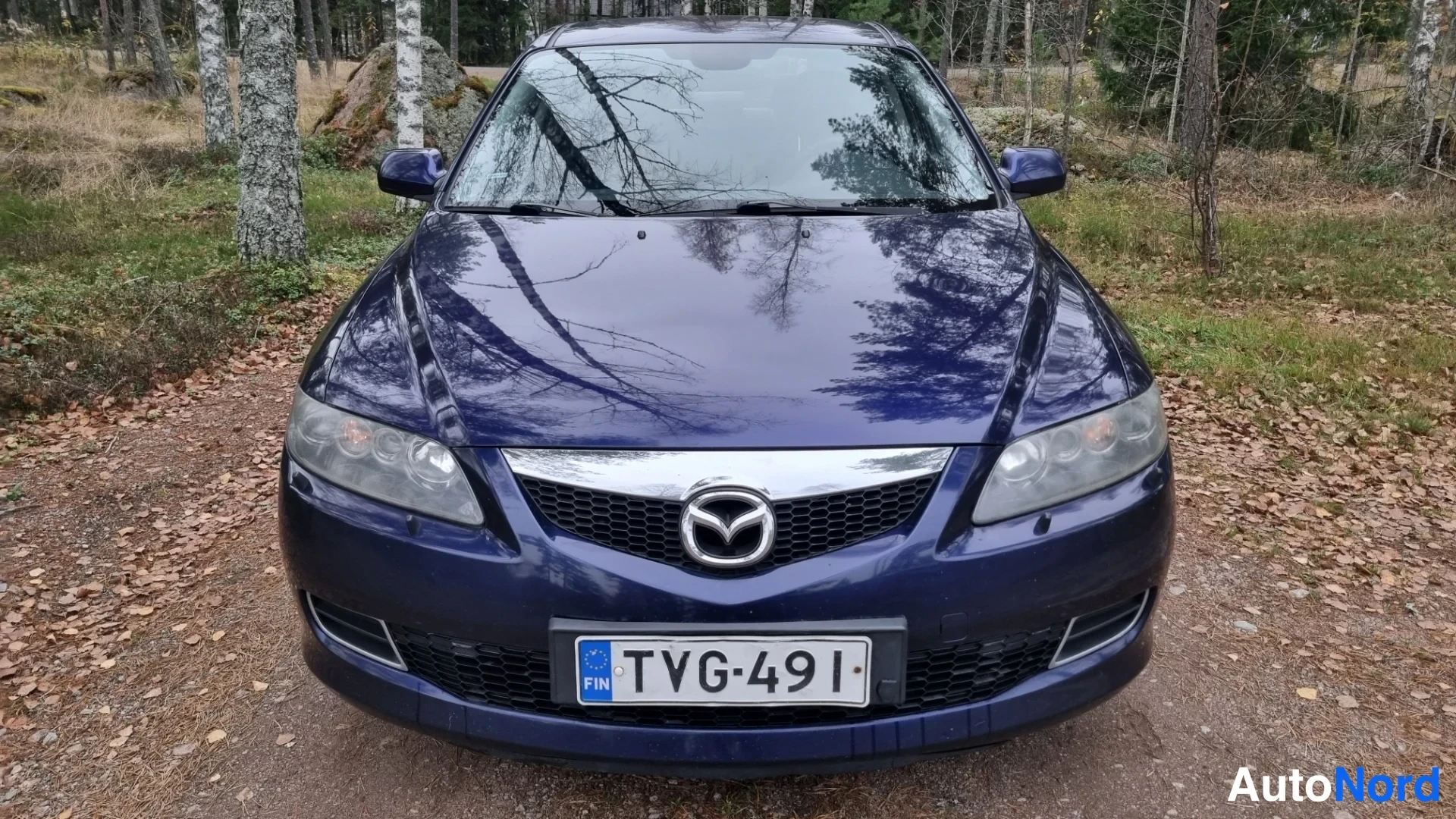 Violetti Mazda 6 2006, edestä, kuva 3