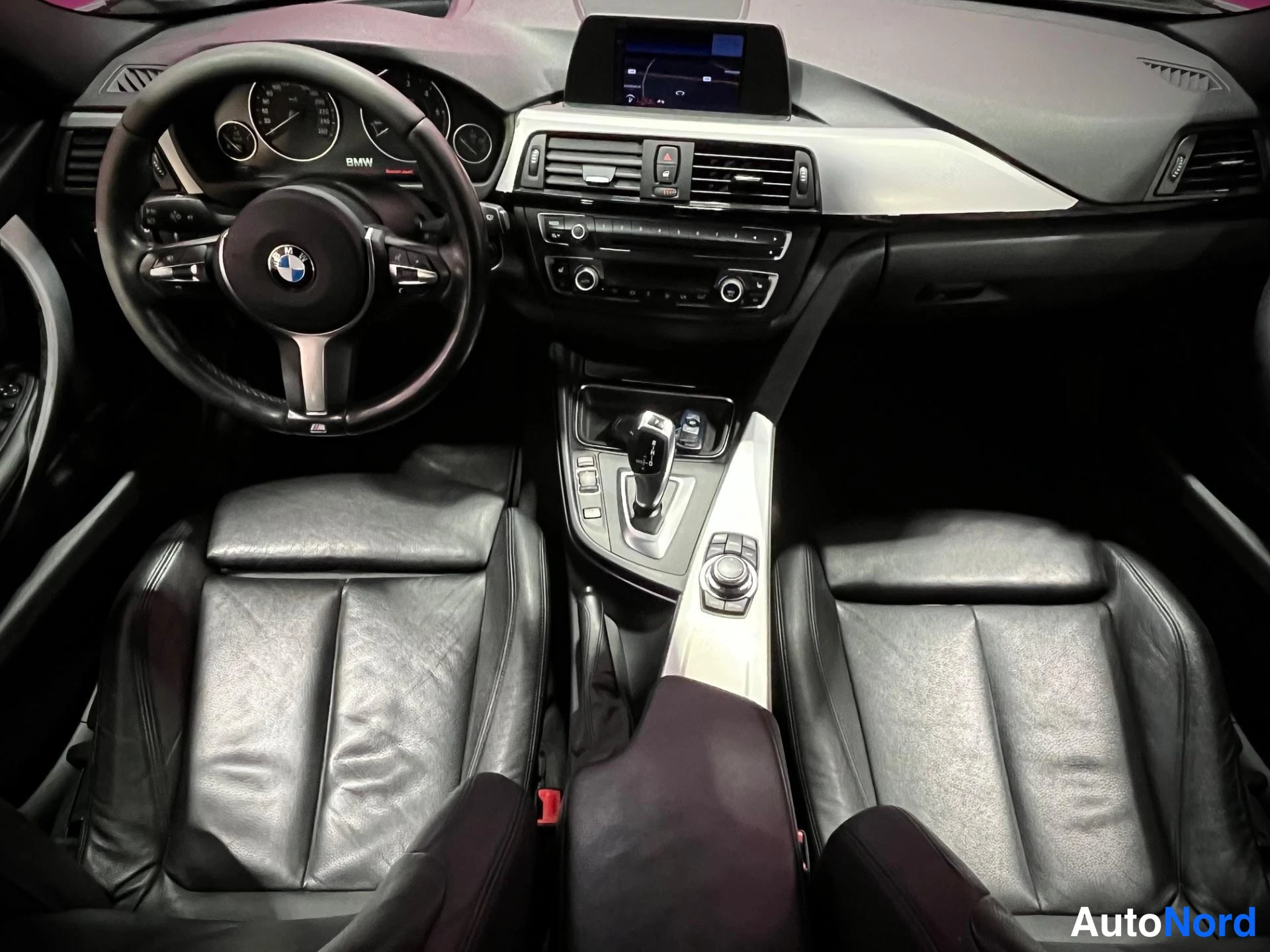 Silver BMW 330d 2012, cockpit, photo 8