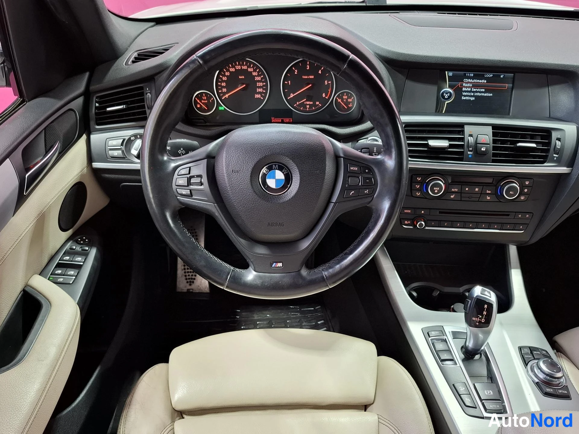 White BMW X3 xDrive30d 2012, cockpit, photo 8