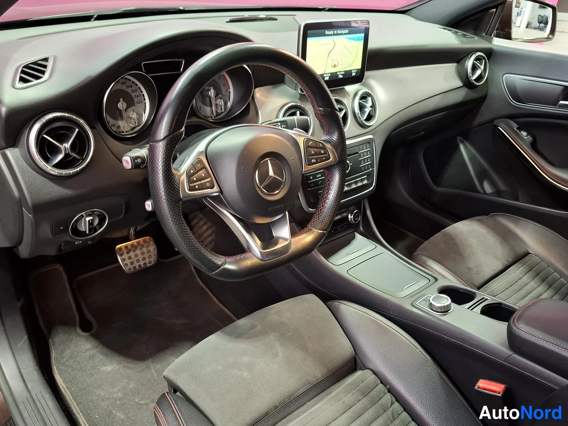 Brown Mercedes-Benz CLA 220 CDI 2016, cockpit, photo 8