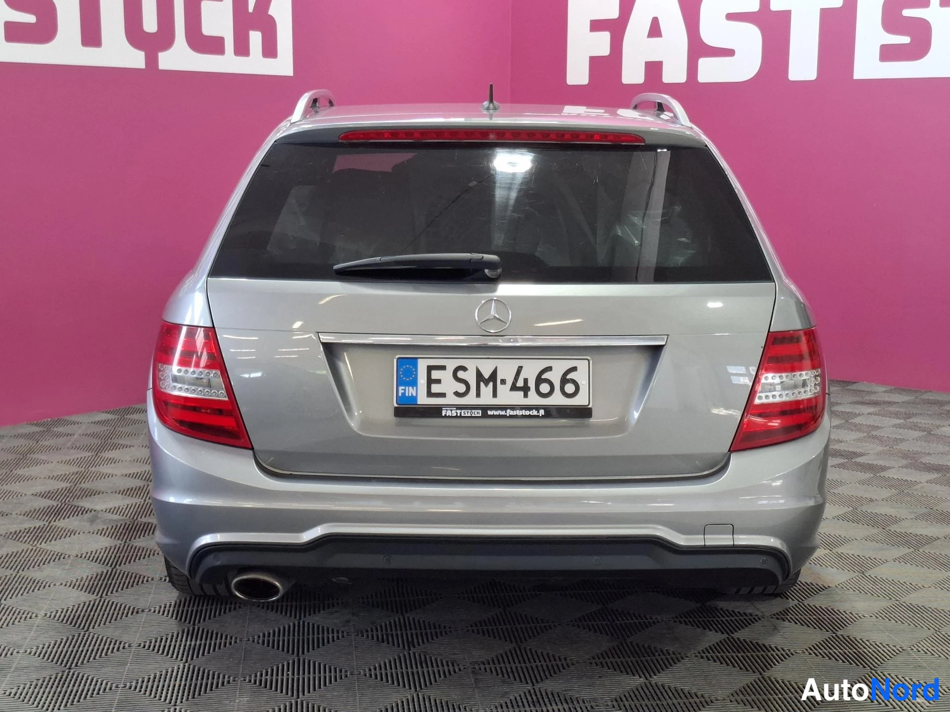 Grå Mercedes-Benz C 250 CDI 4MATIC 2012, bakifrån, bild 6