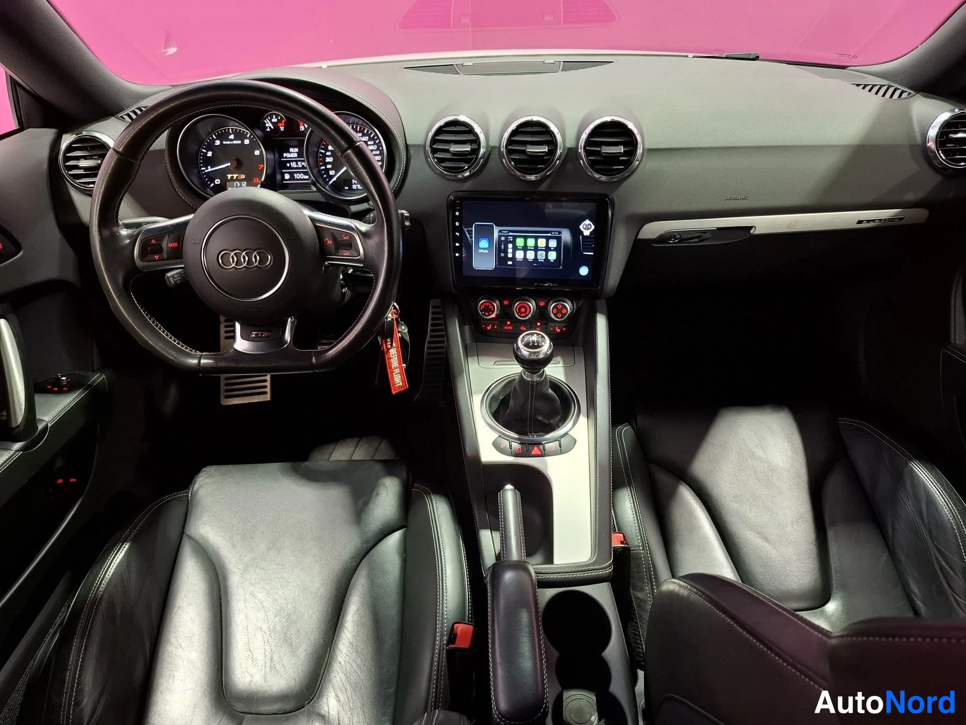 White Audi TTS 2011, cockpit, photo 8