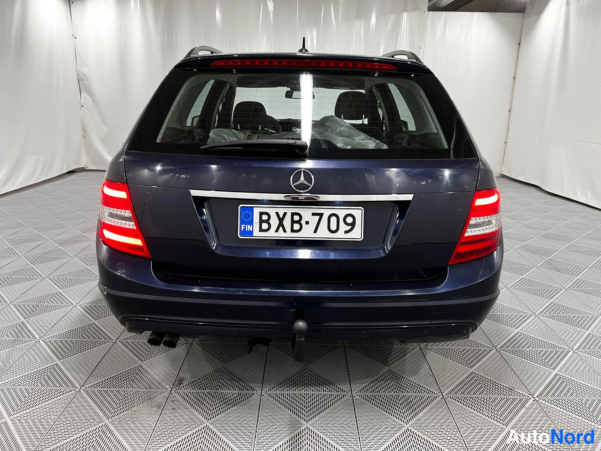 Sininen Mercedes-Benz C 180 2011, takaa, kuva 6